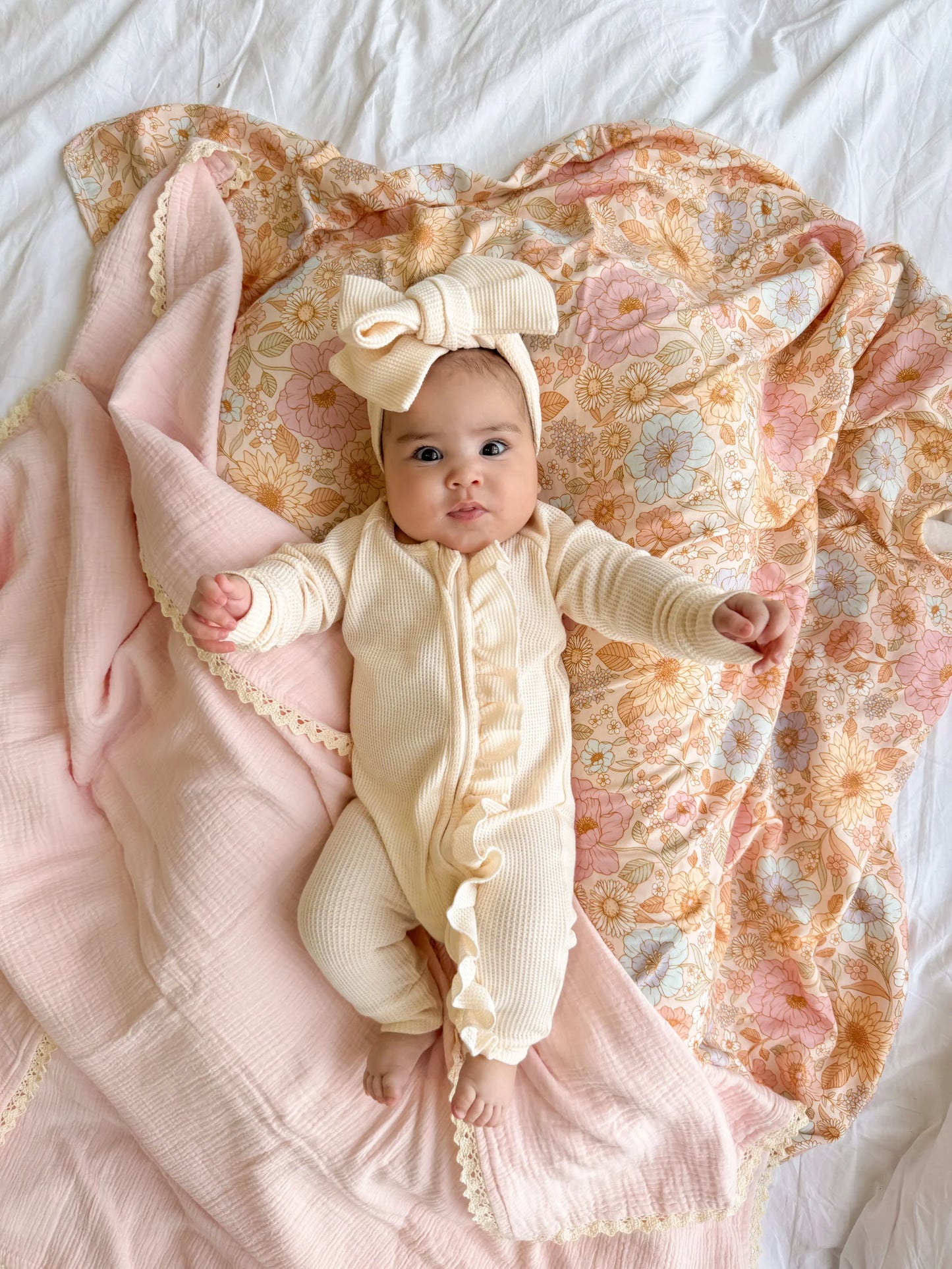 Jersey Swaddle Set - Pastel Bloom