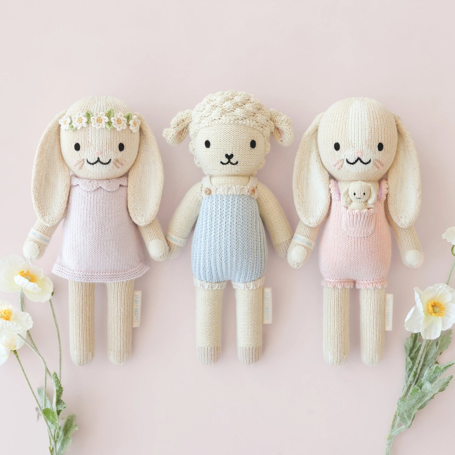Hannah the bunny (violet dress) - Little 13"