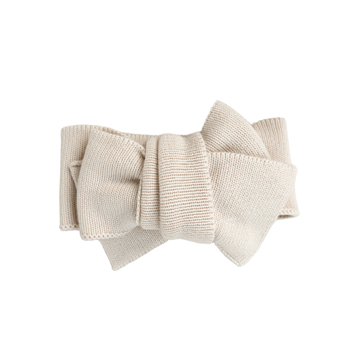 Knitted Oversized Topknot - Cream