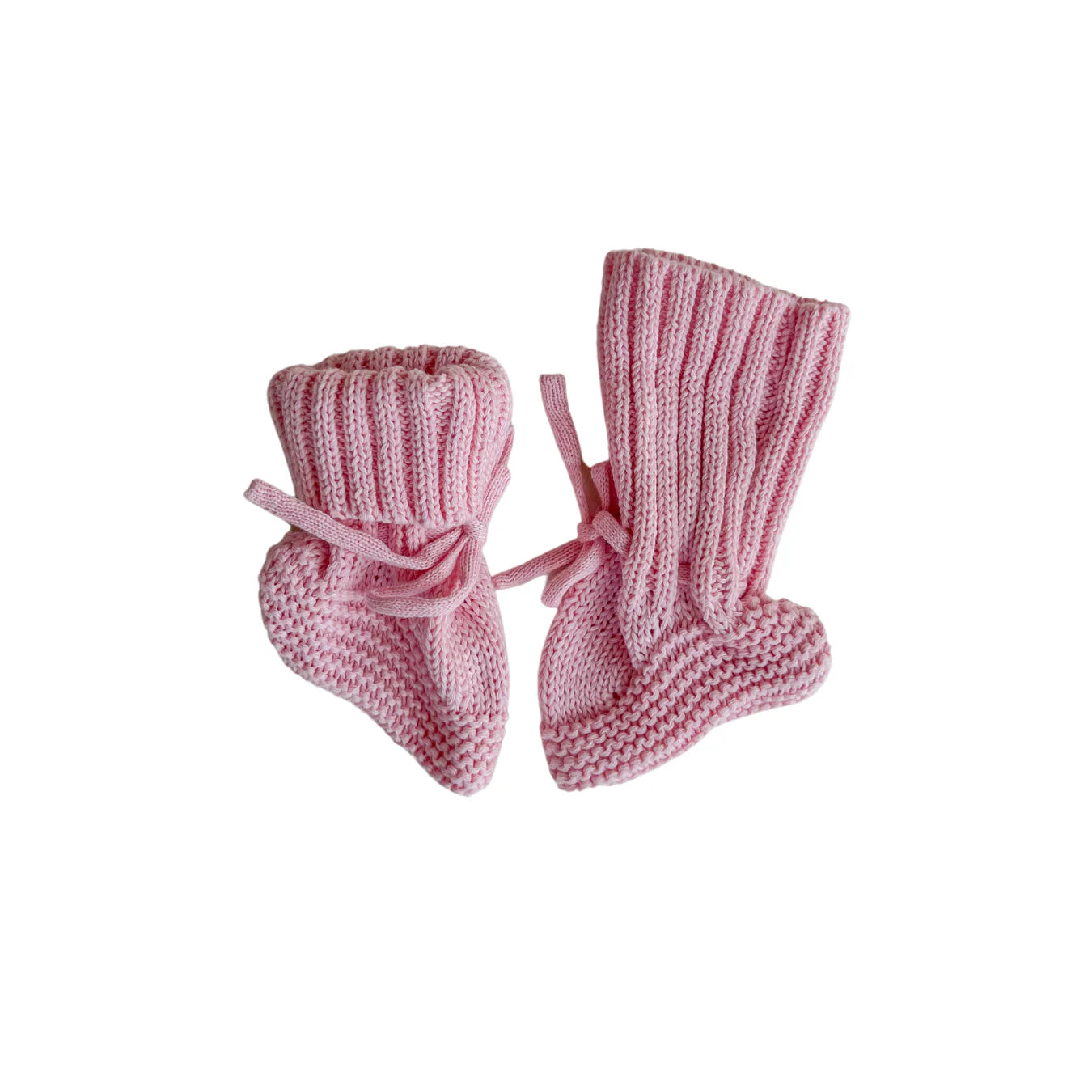 Knitted Booties - Peony