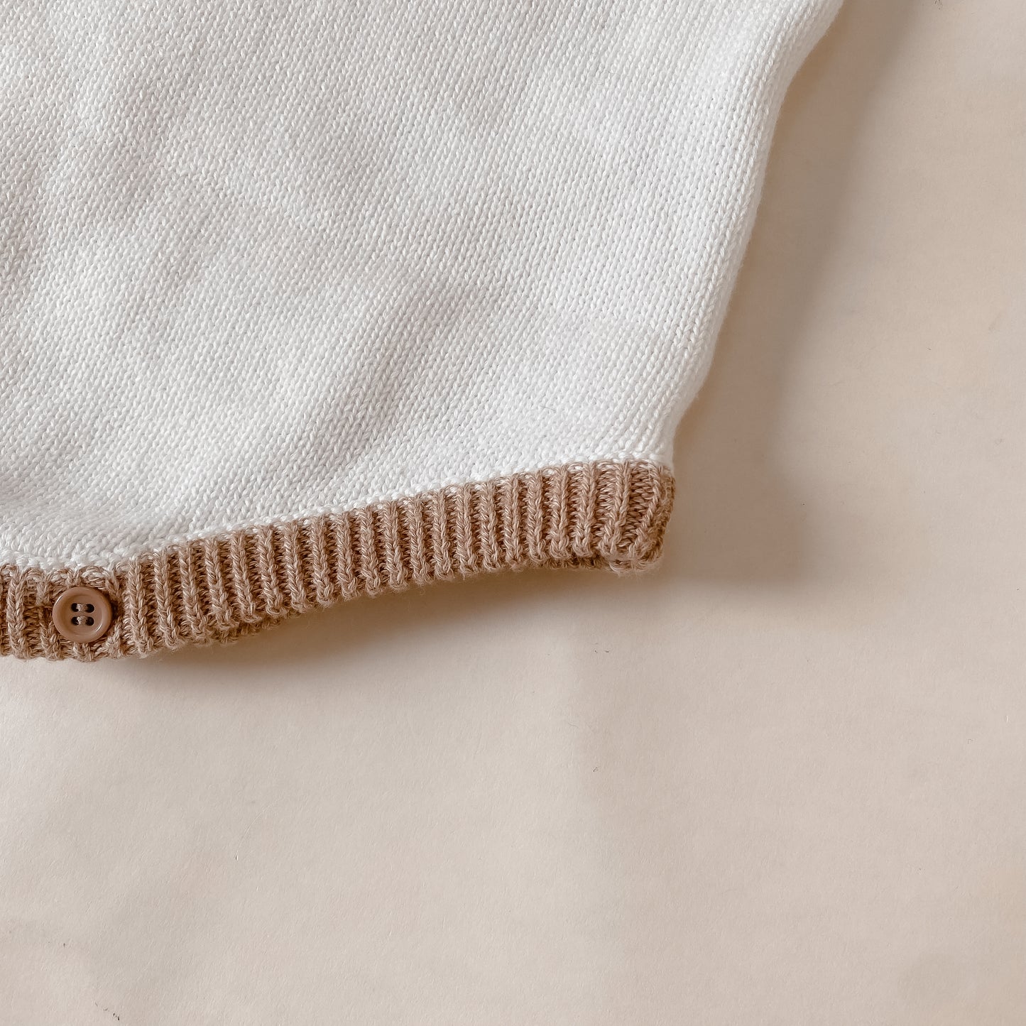 Toffee Stripe Knit Romper