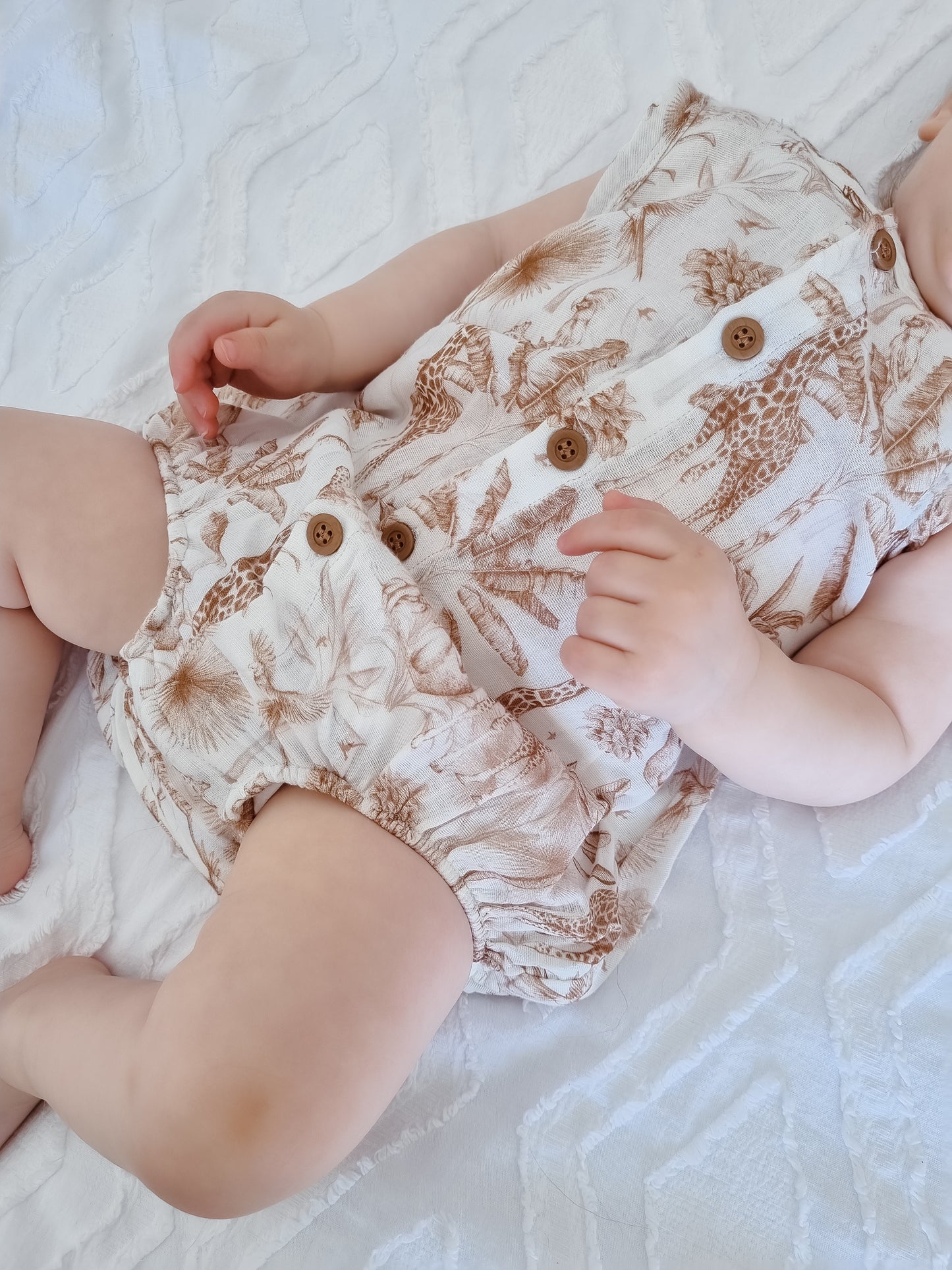 Quinn Safari Cotton Romper