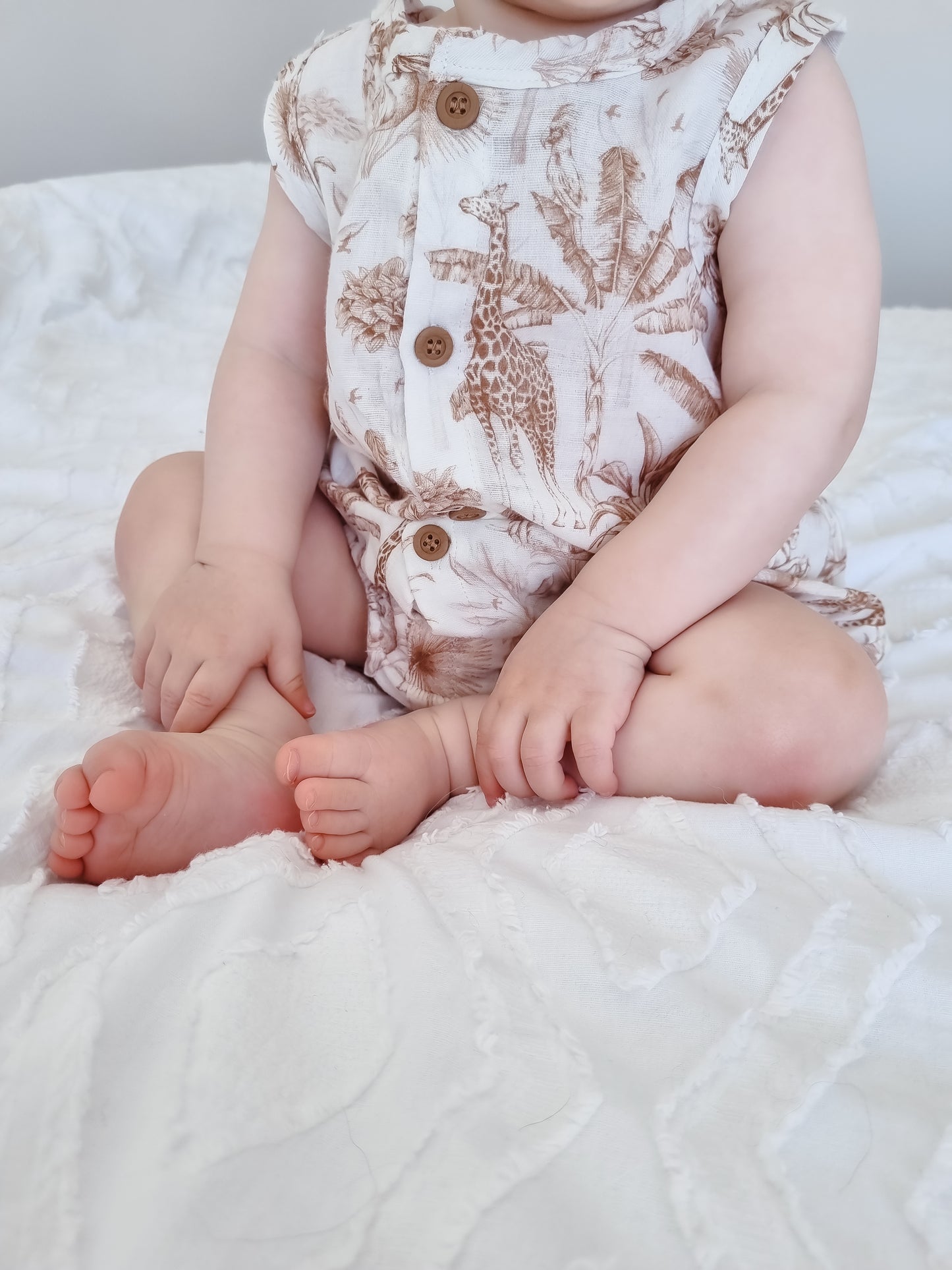 Quinn Safari Cotton Romper