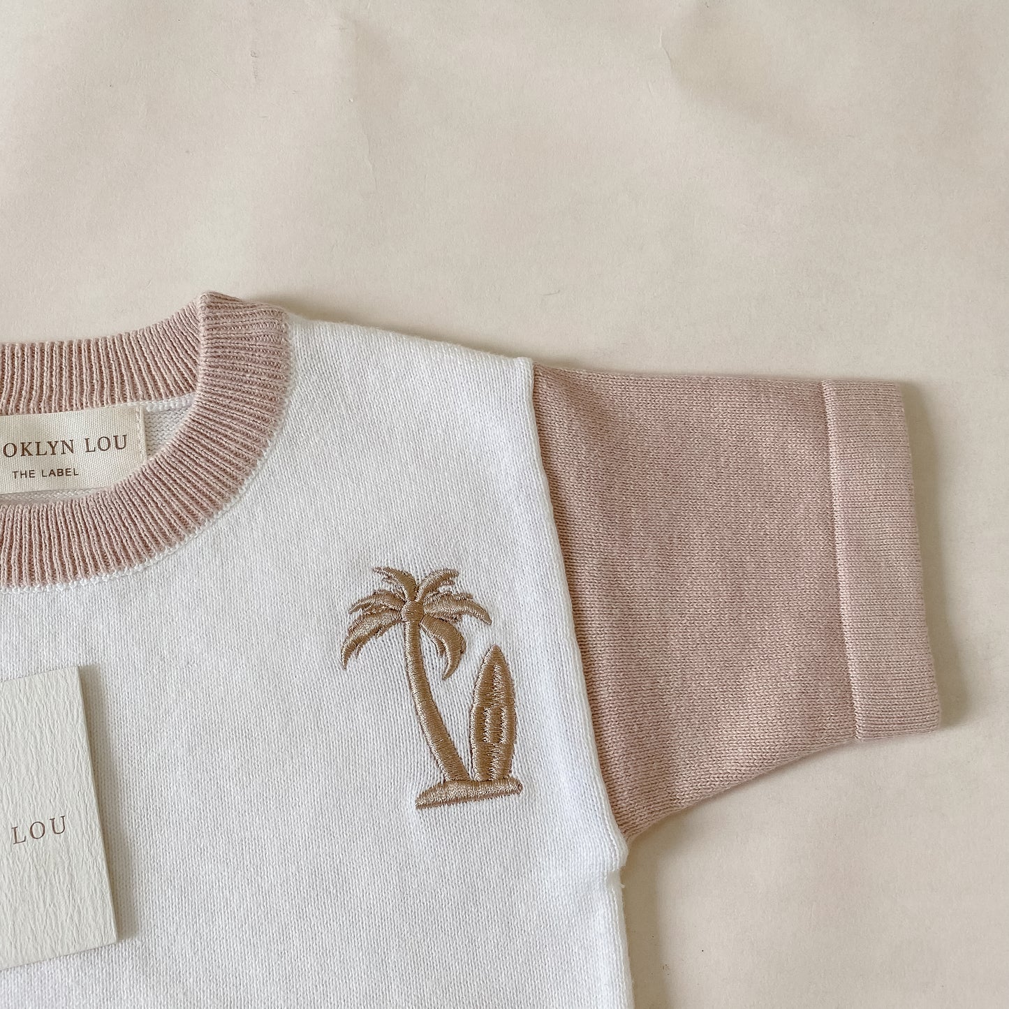 Knit Surfs Up Tee - Oatmeal
