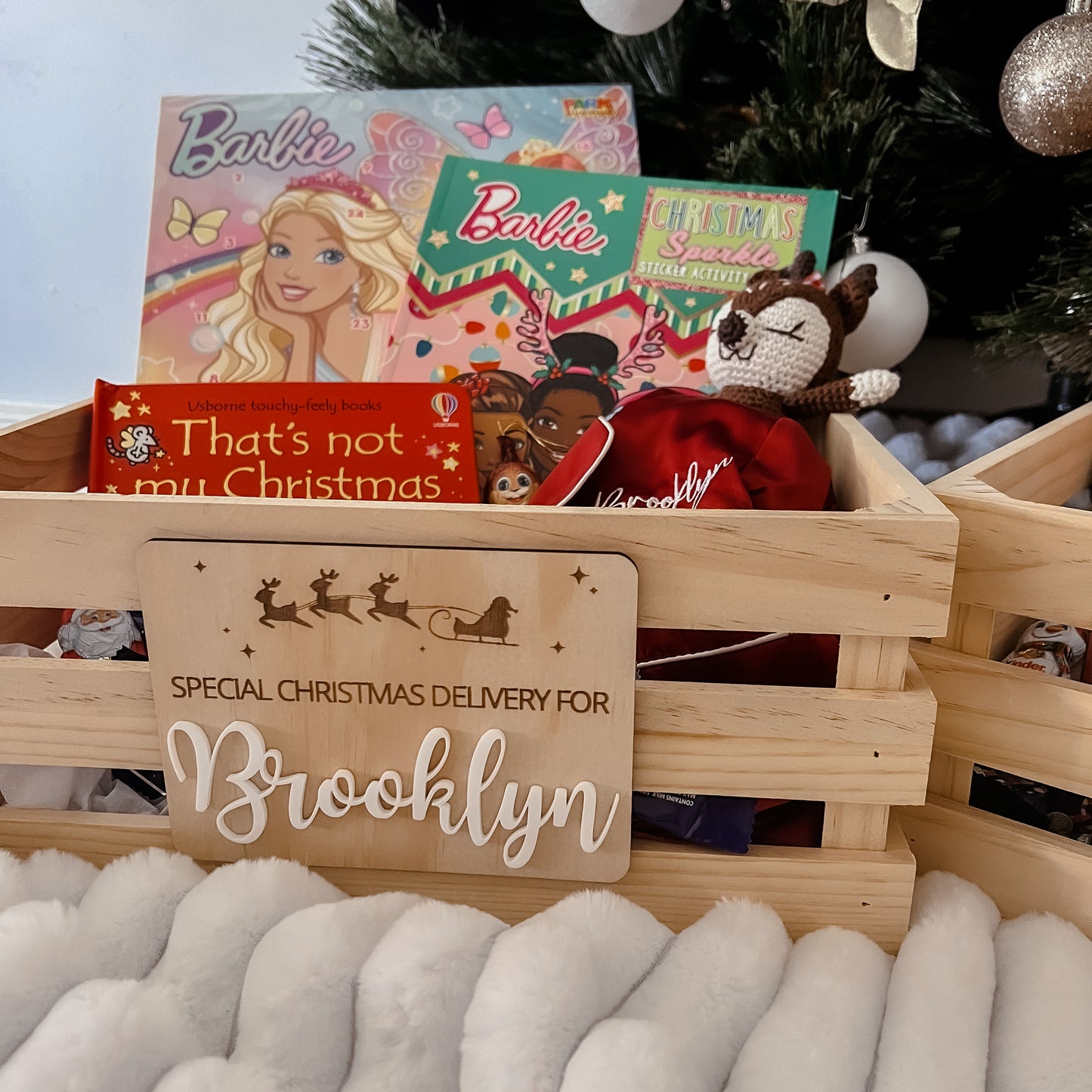 Christmas Box Name Plaque