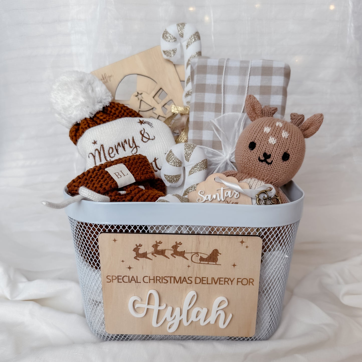 Christmas Box Name Plaque
