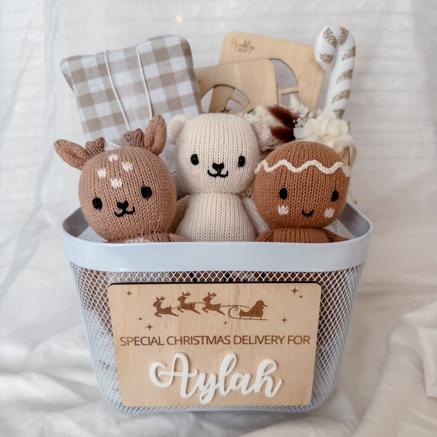 Christmas Box Name Plaque