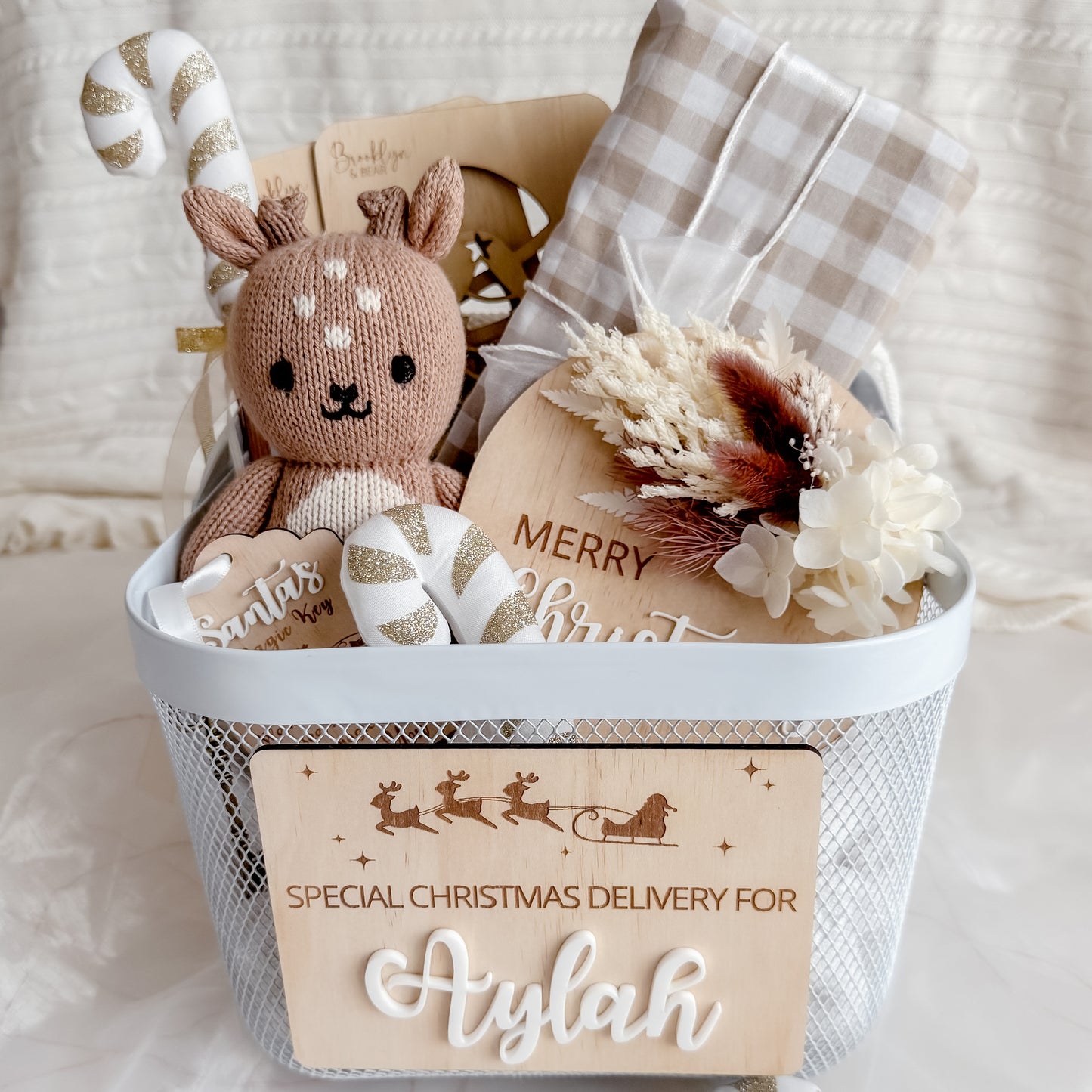 Christmas Box Name Plaque