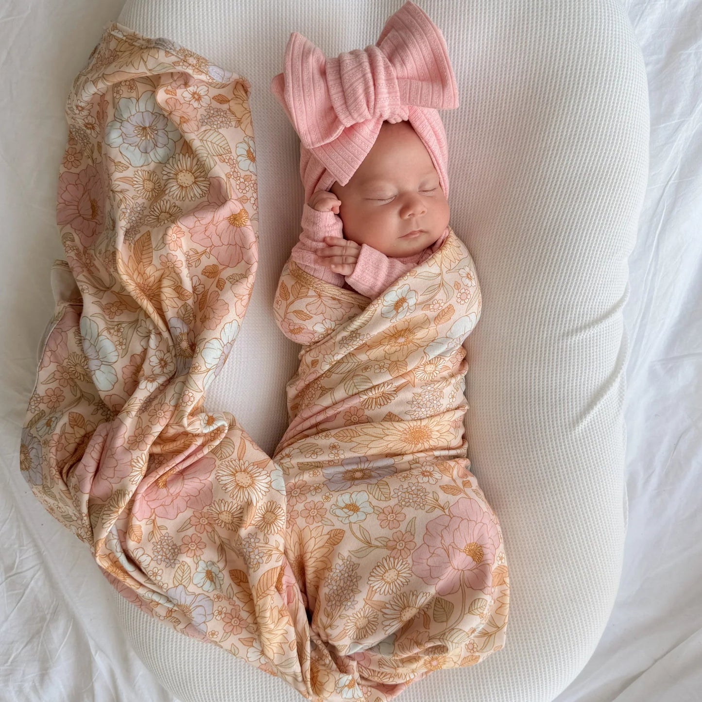 Jersey Swaddle Set - Pastel Bloom