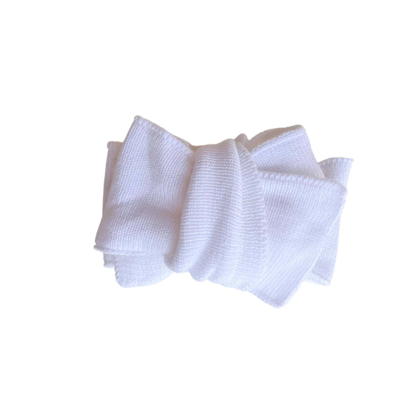 Knitted Oversized Topknot - Milk