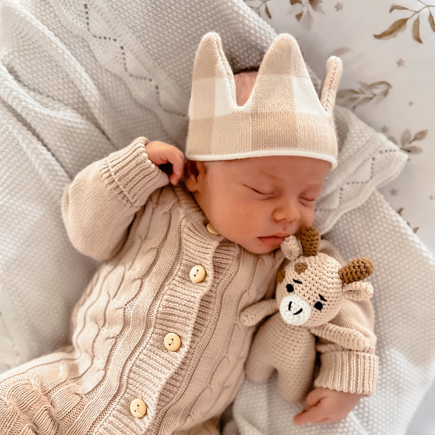 Knit Gingham Crown