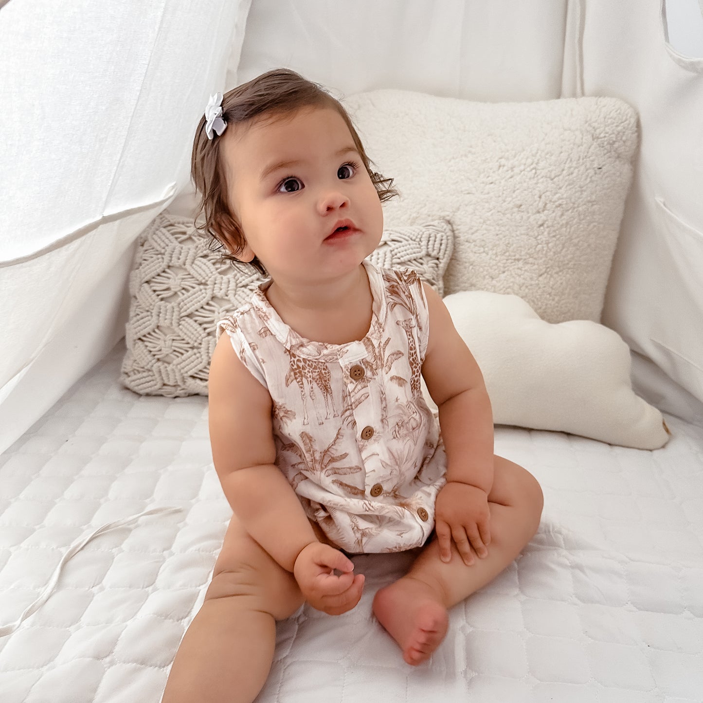 Quinn Safari Cotton Romper