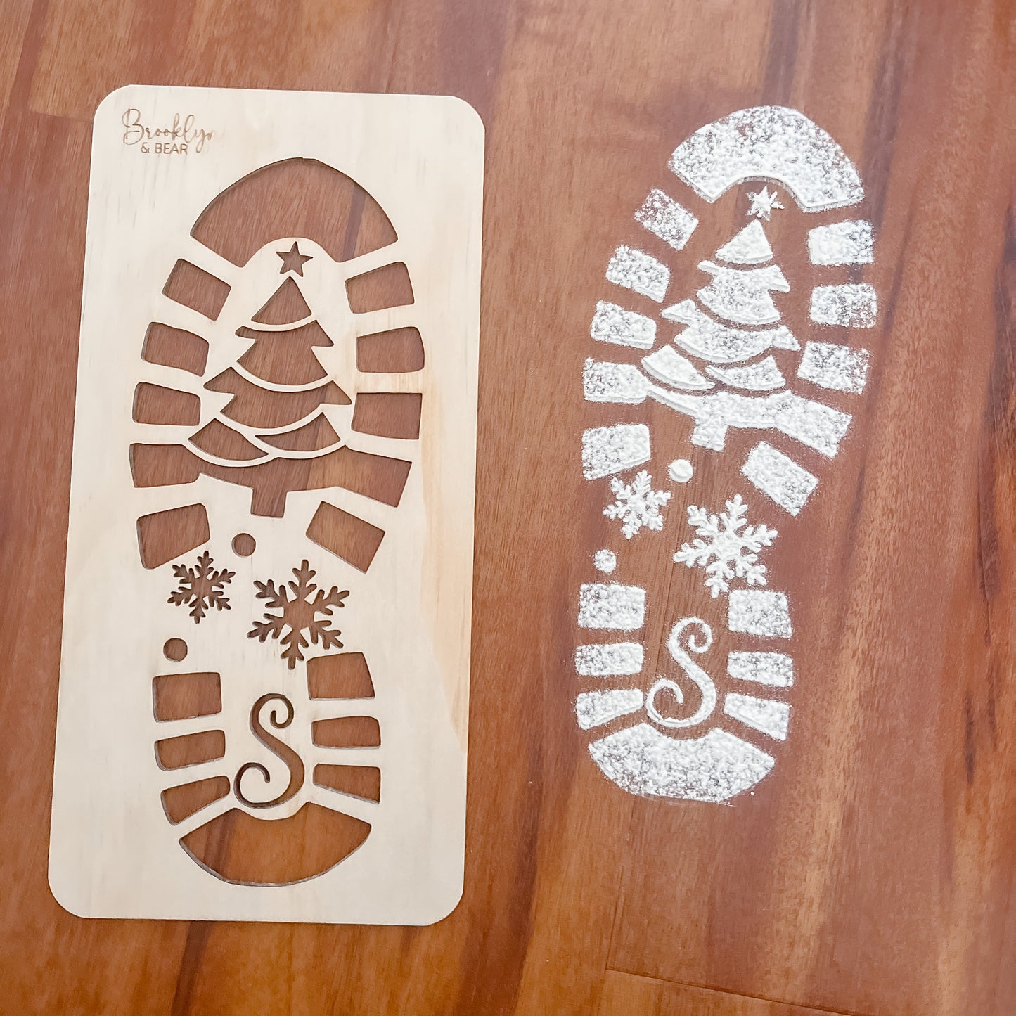 Santa Footprint Stencils