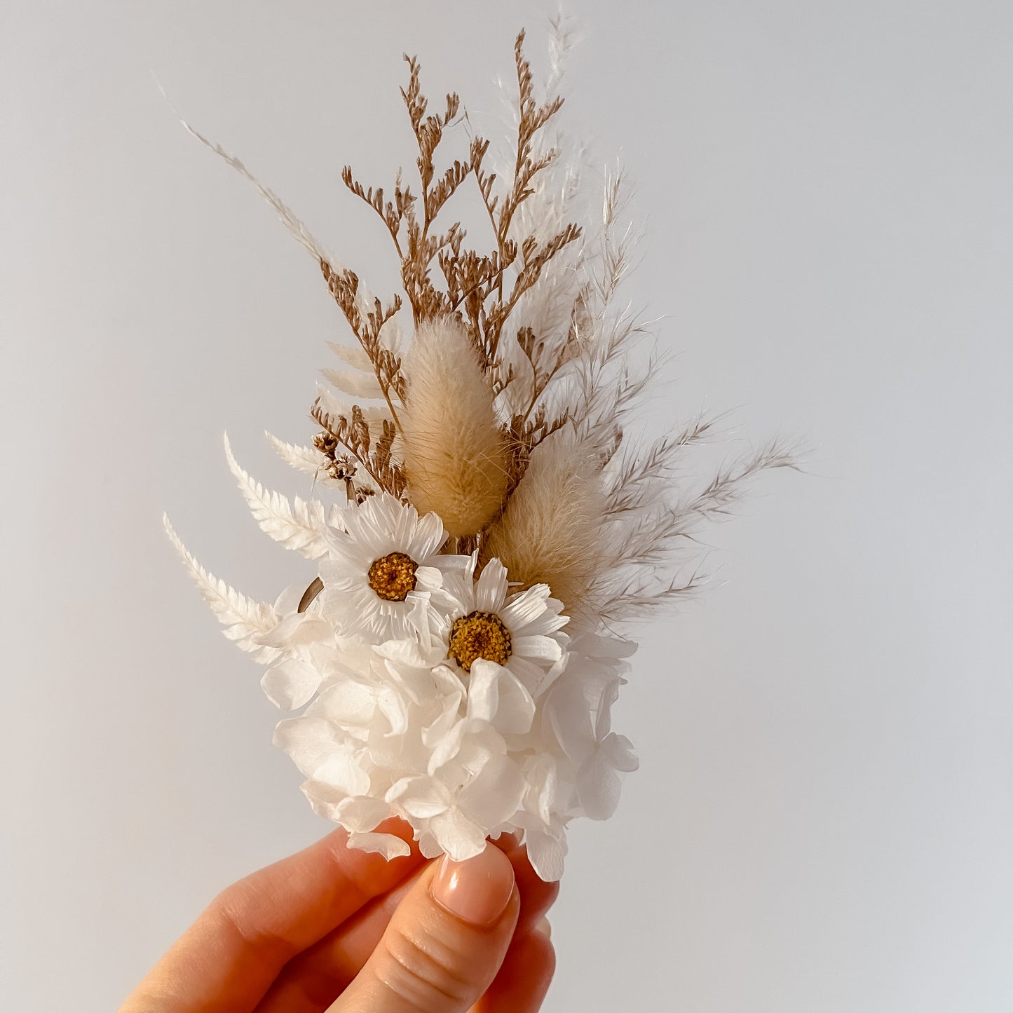 Wooden Christmas Plaque w/ dried florals