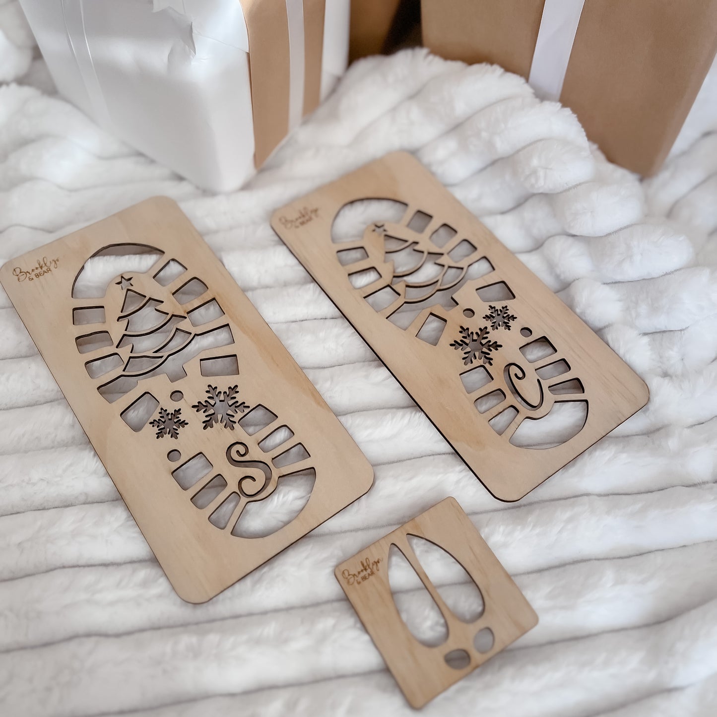 Reindeer Footprint Stencil