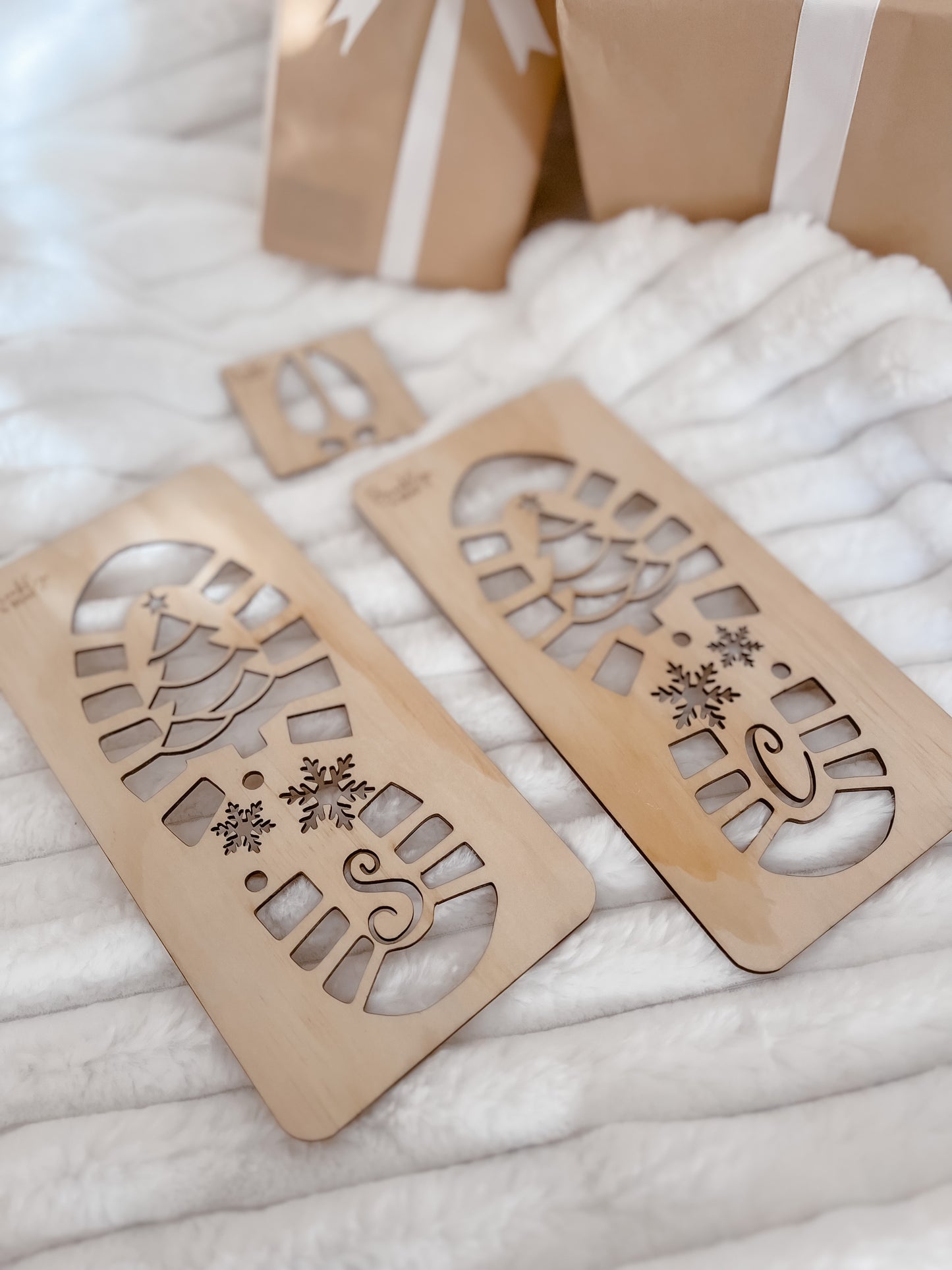 Santa Footprint Stencils