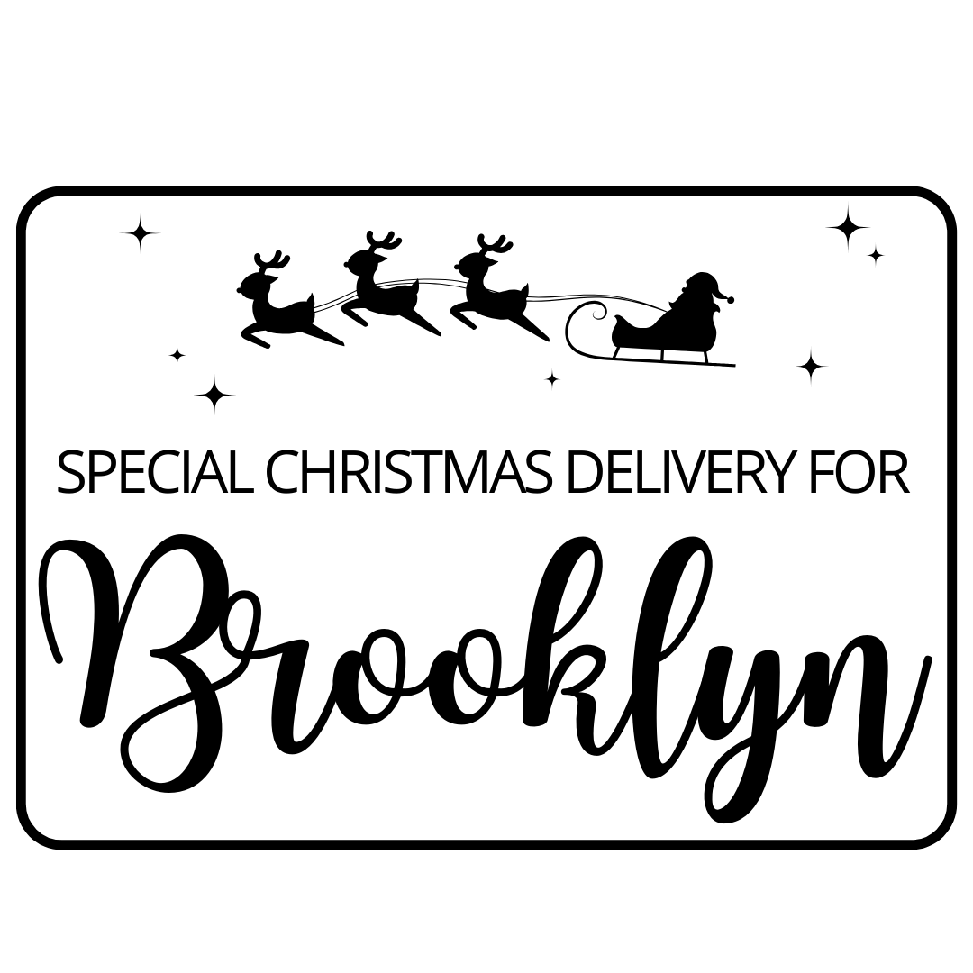 Christmas Box Name Plaque