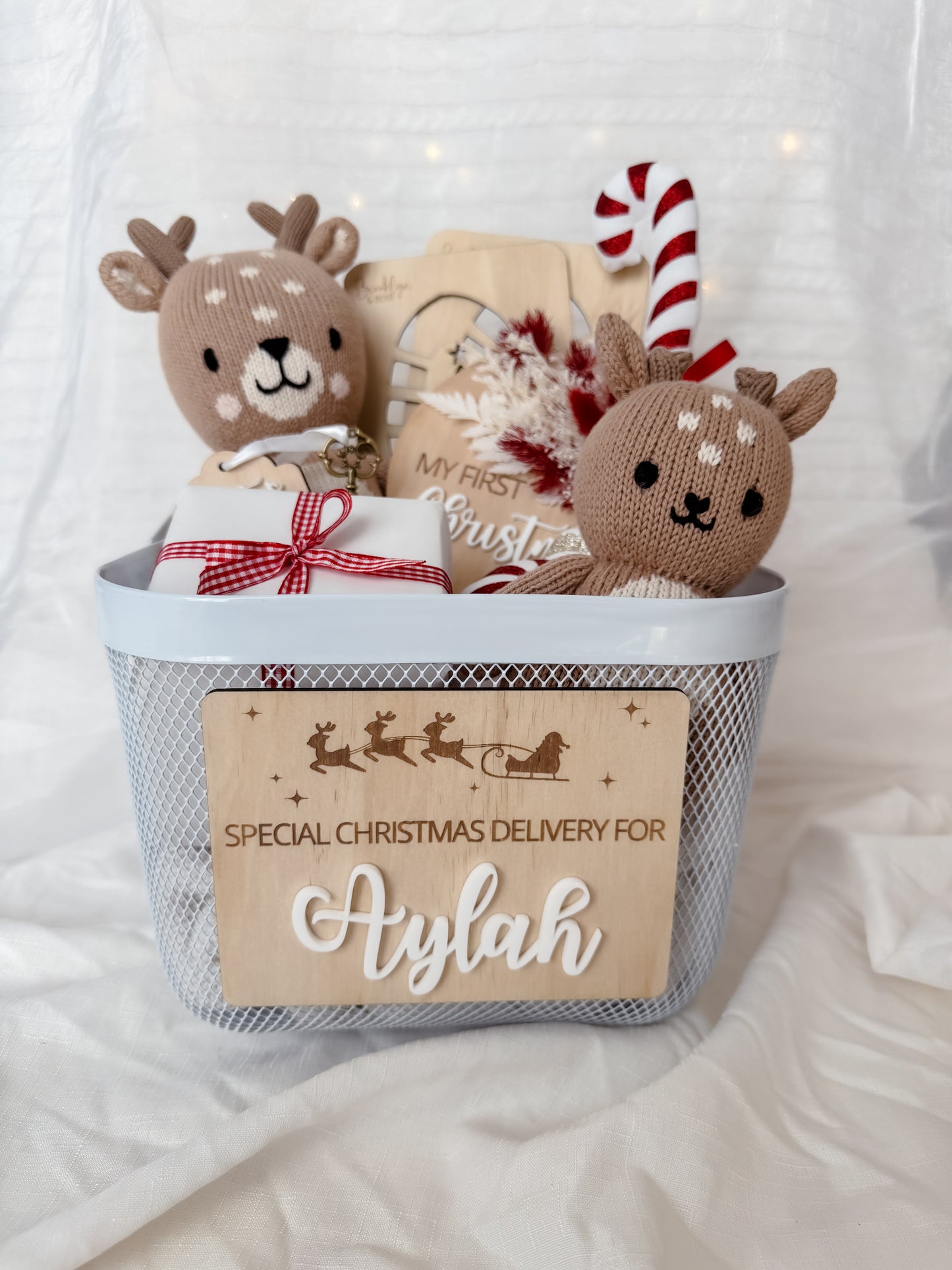 Christmas Box Name Plaque
