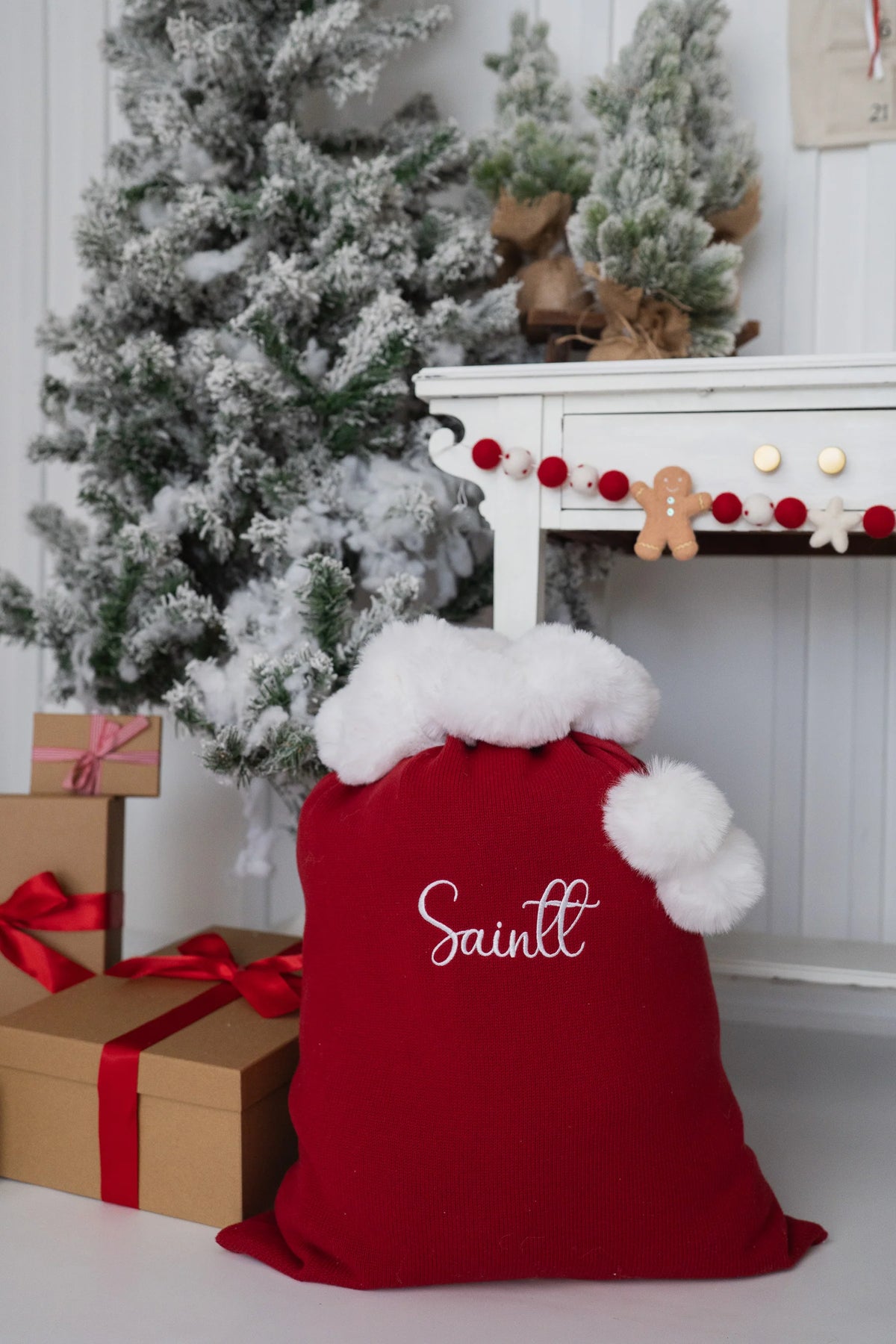 KNIT SANTA SACK | Rudolph