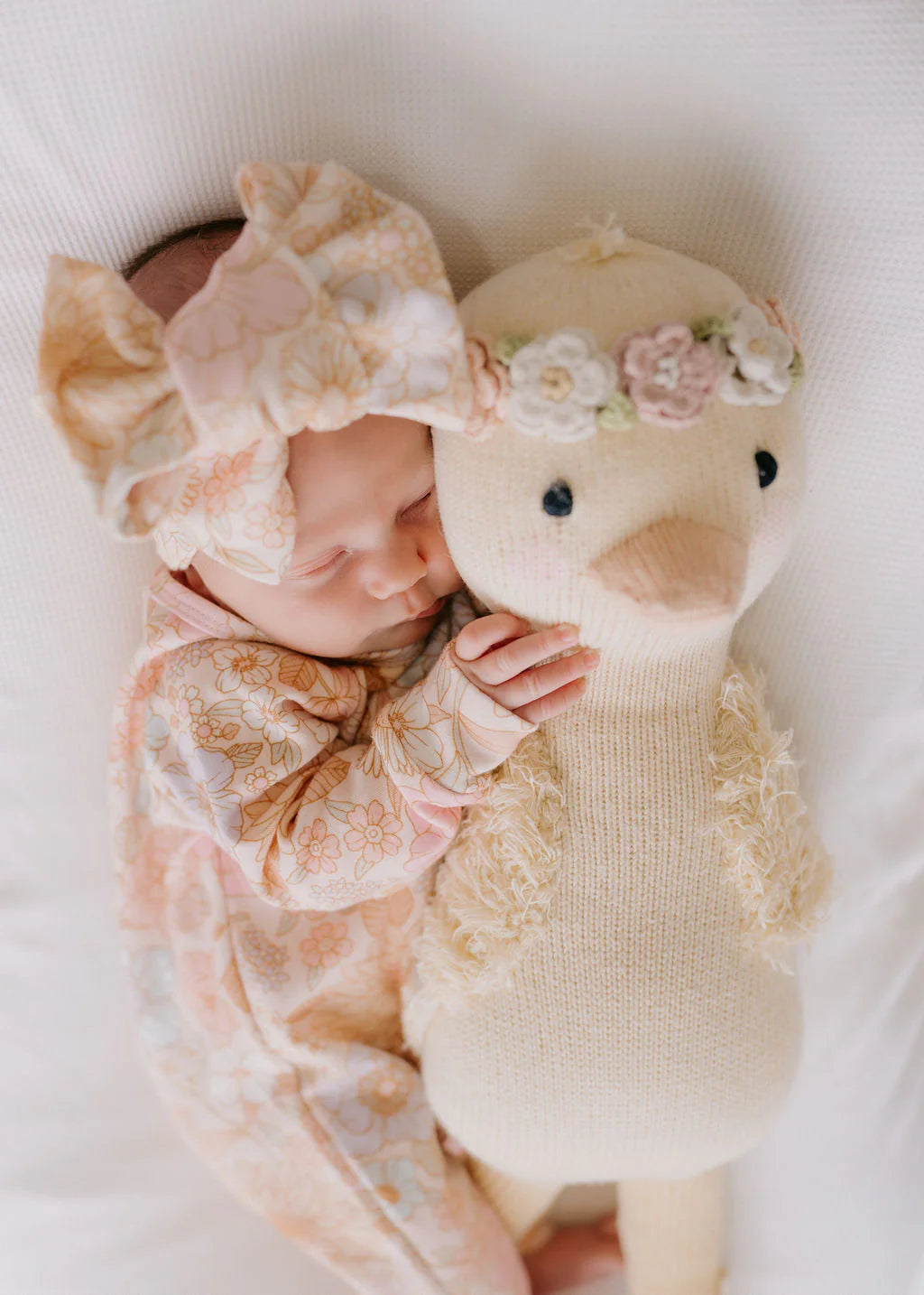 Oversized Topknot - Pastel Bloom JERSEY