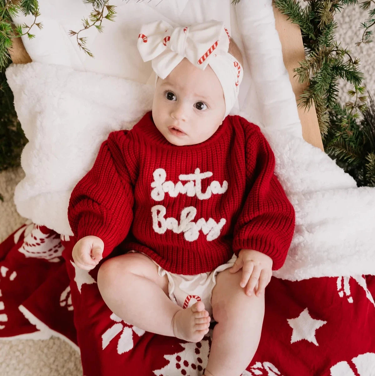 Santa Baby Knit Jumper - Rudolph