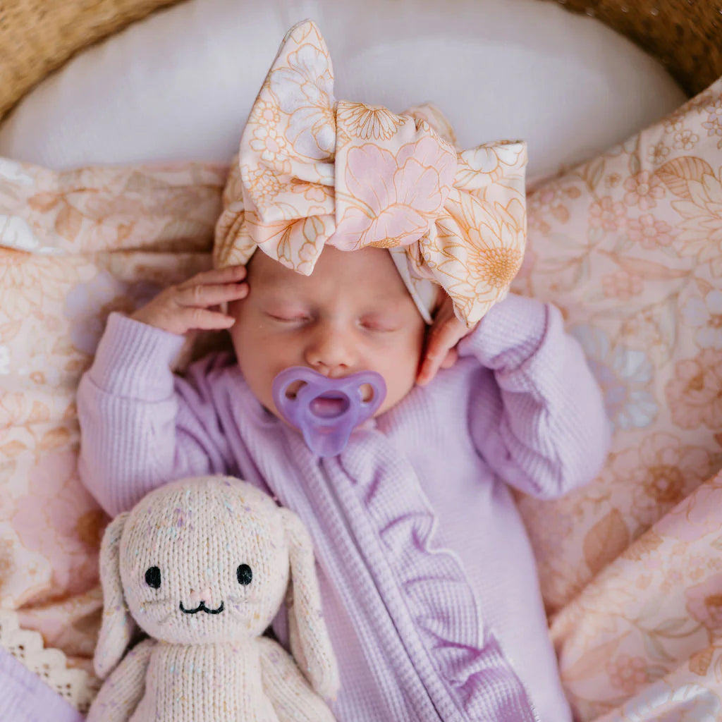 Oversized Topknot - Pastel Bloom JERSEY