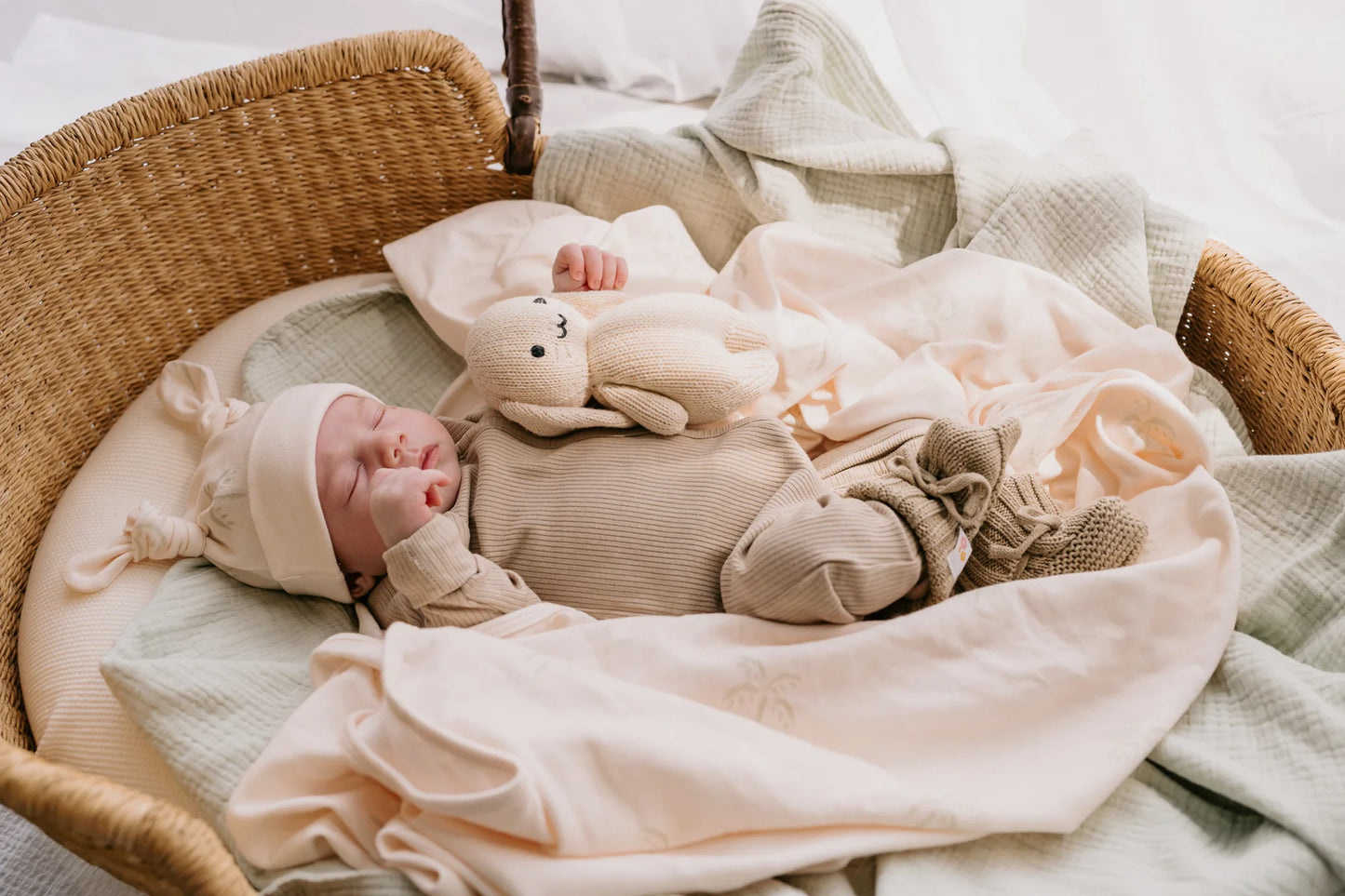 Jersey Swaddle Set - Palms