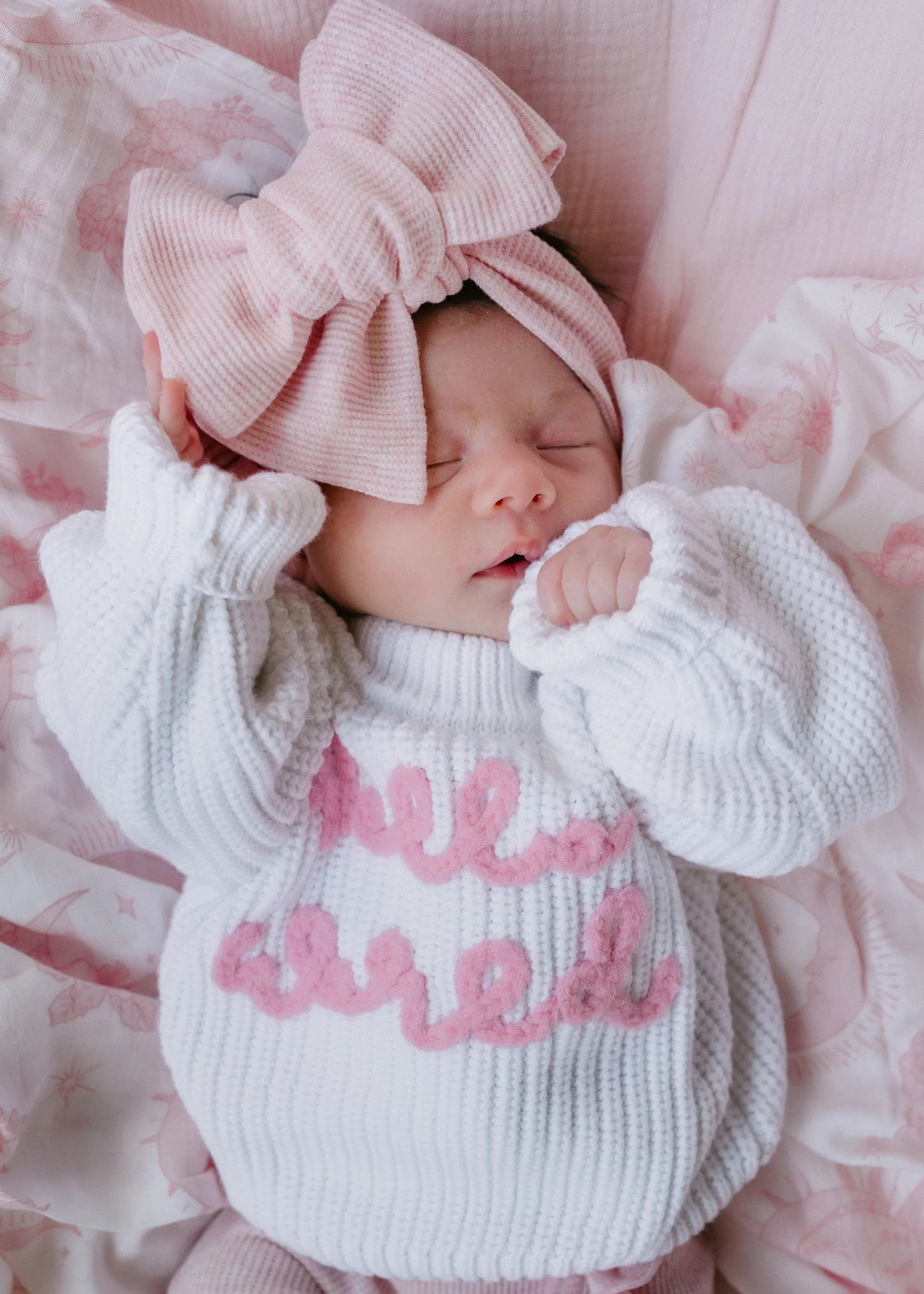 'Hello World' Chunky Knit Jumper - Milk