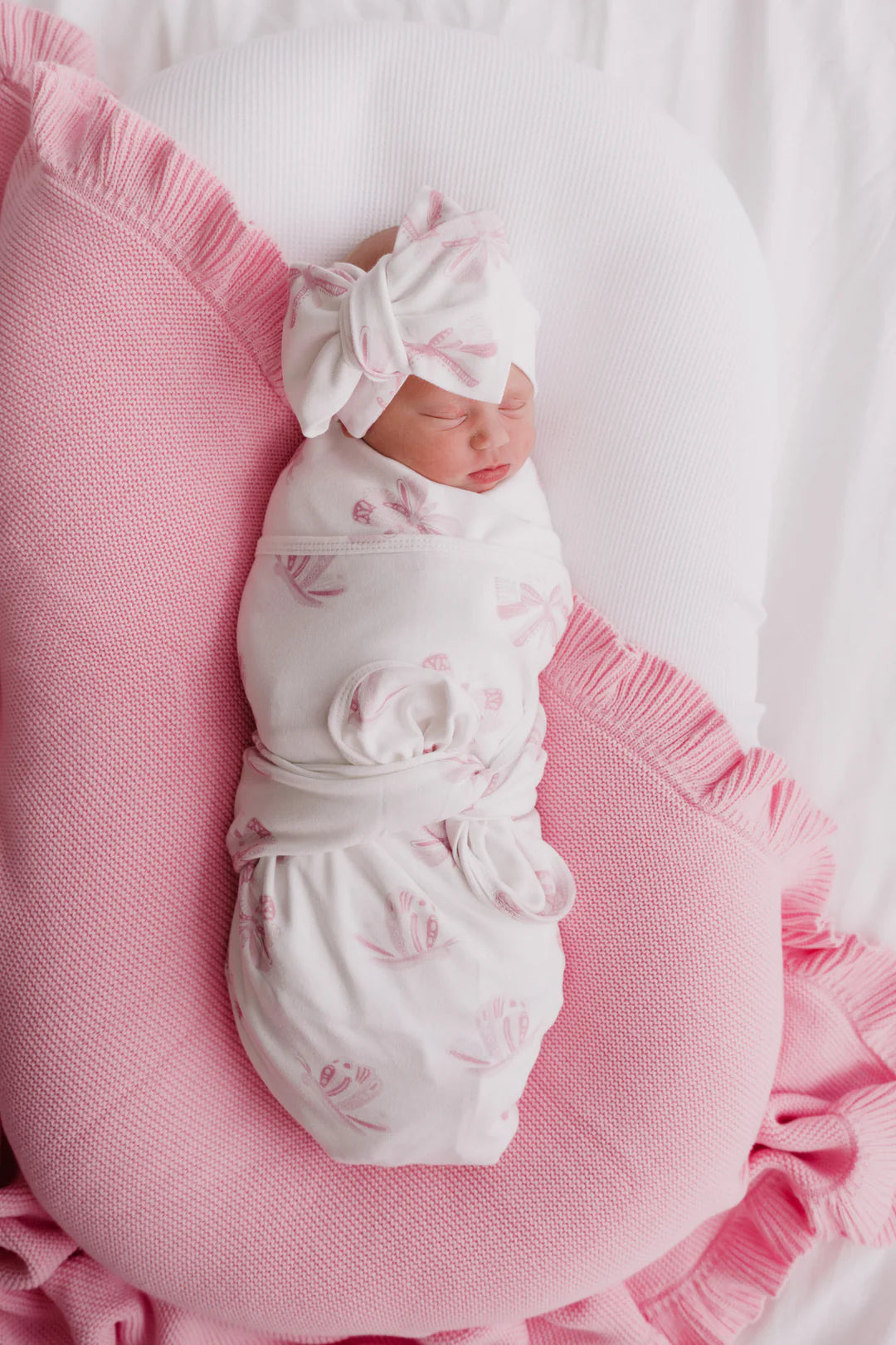 Jersey Swaddle Set - Pink Butterflies