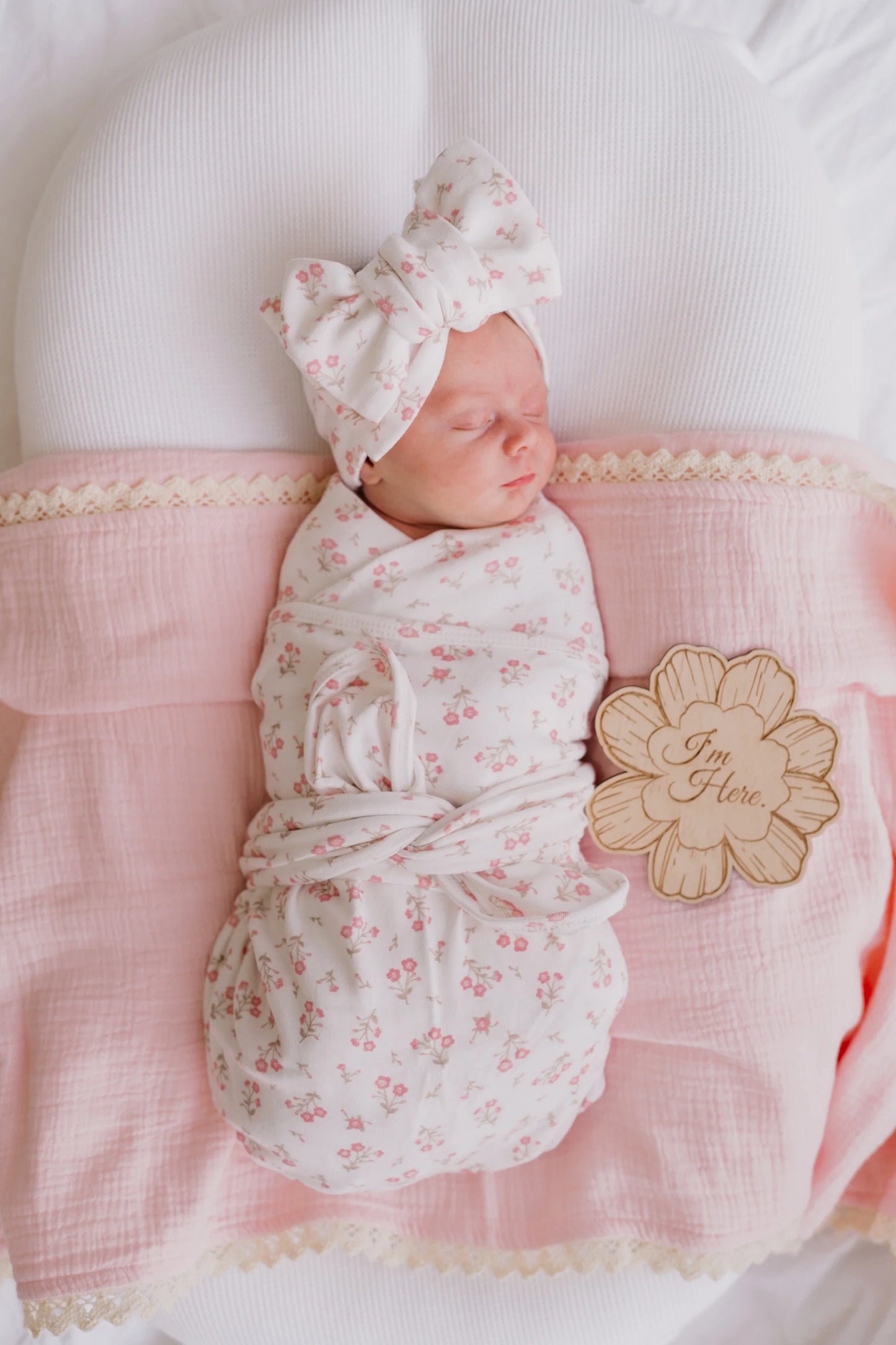Swaddle Set - Peony Paisley