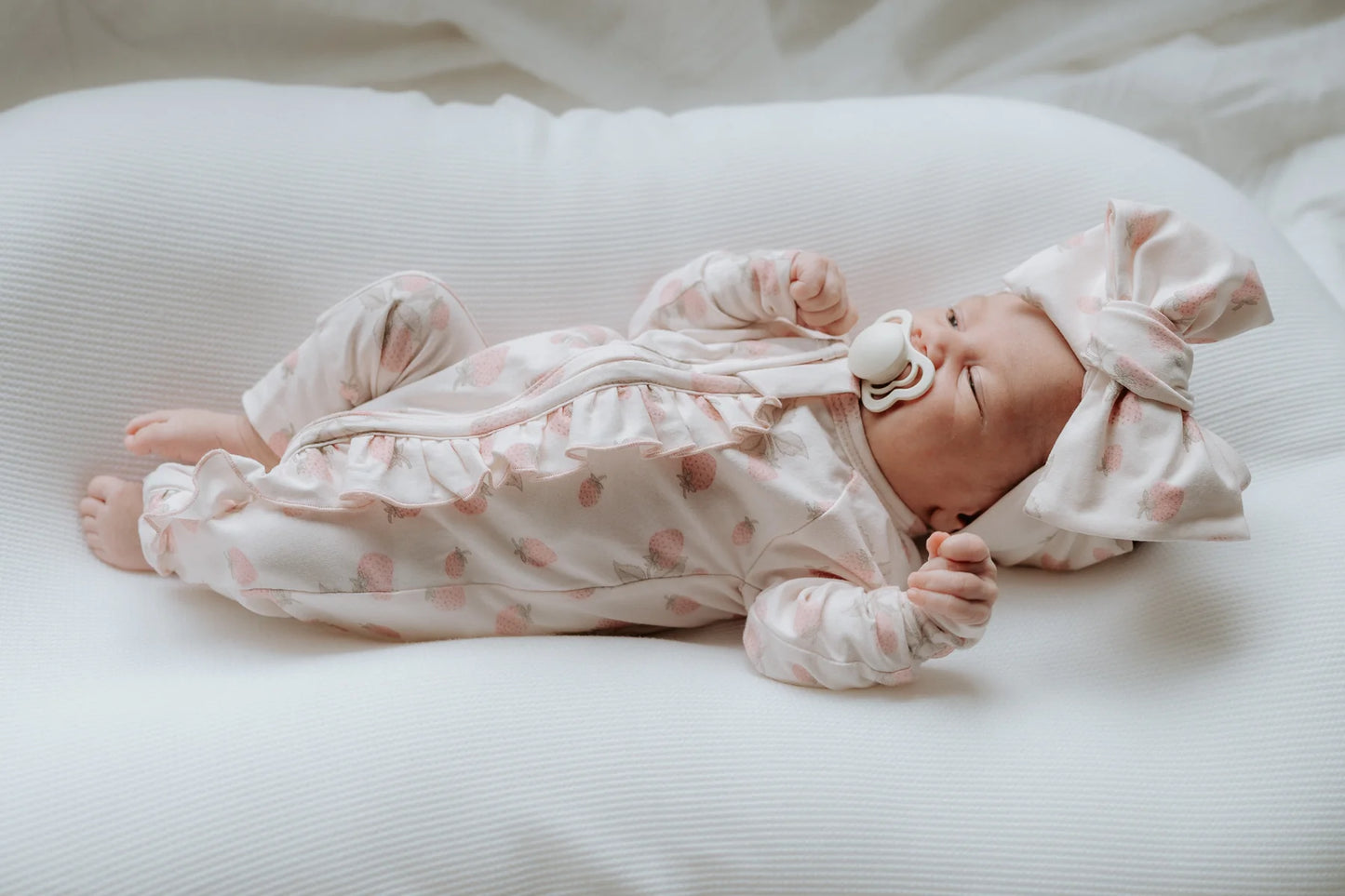 Bassinet Sheet - Waffle Milk