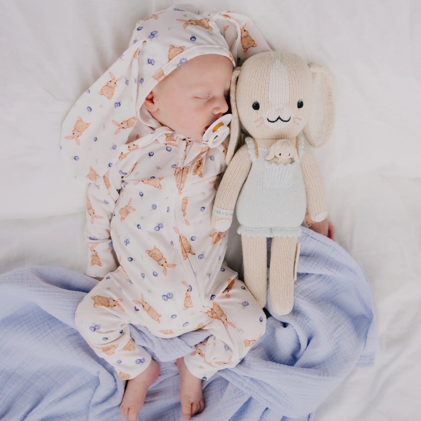 Zip Romper - Bunny Berries