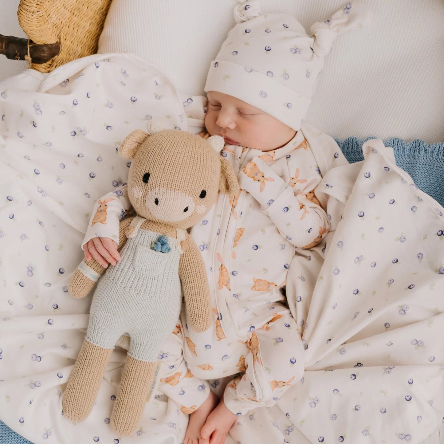 Zip Romper - Bunny Berries