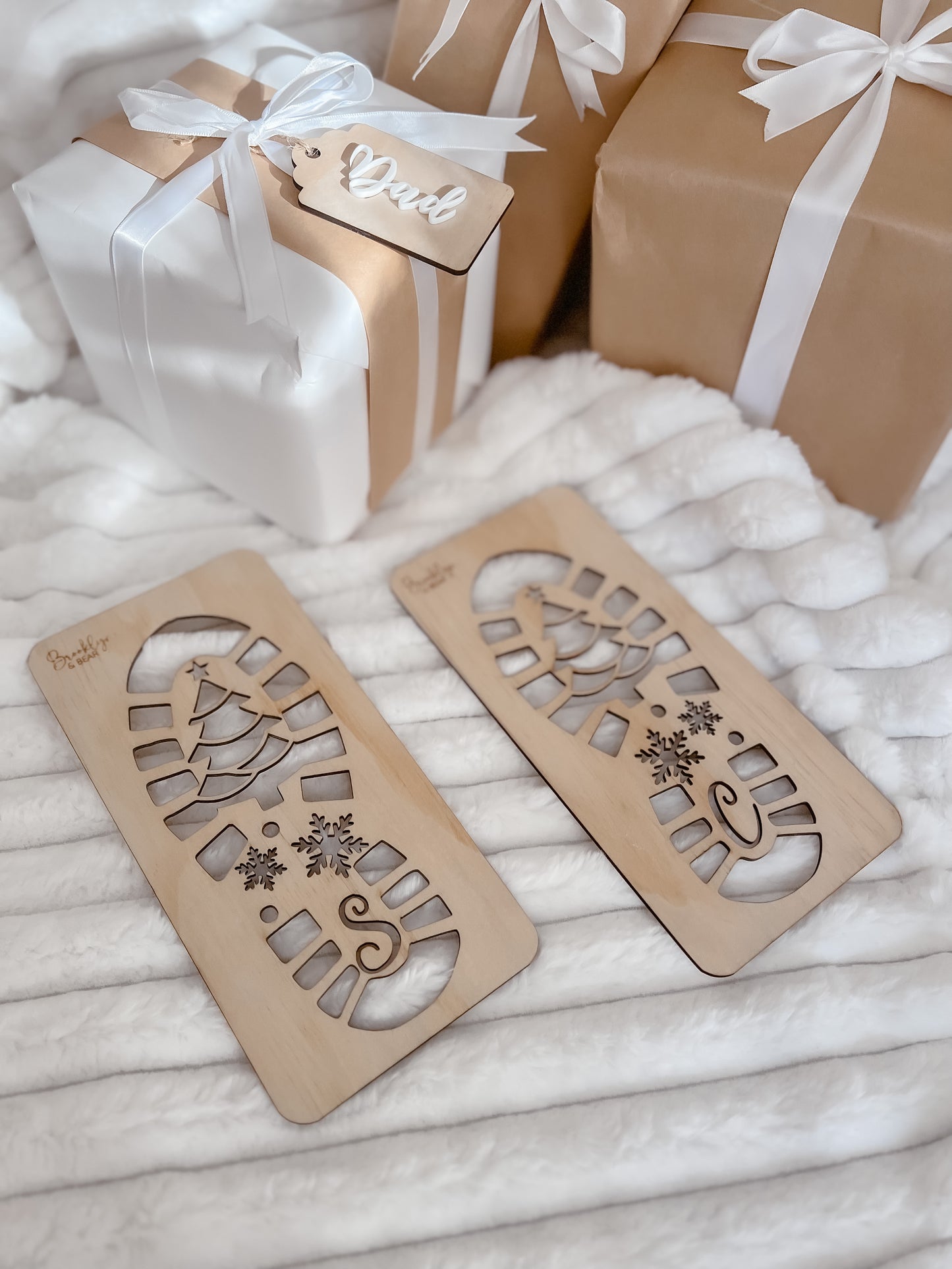 Santa Footprint Stencils