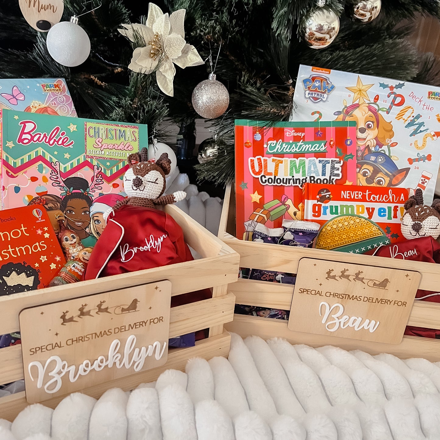 Christmas Box Name Plaque