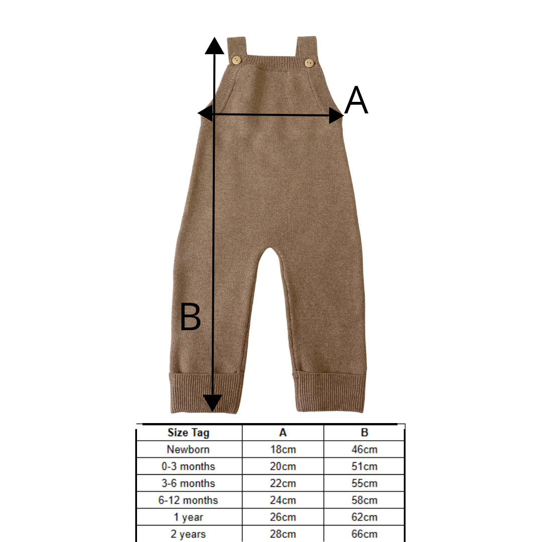 Cocoa Plaid Knit Overalls
