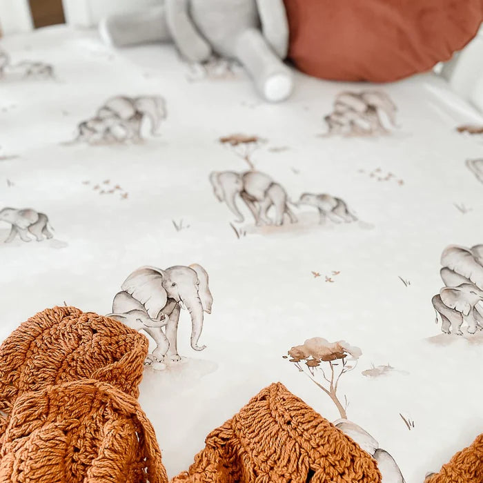 Safari Fitted Cot Sheet
