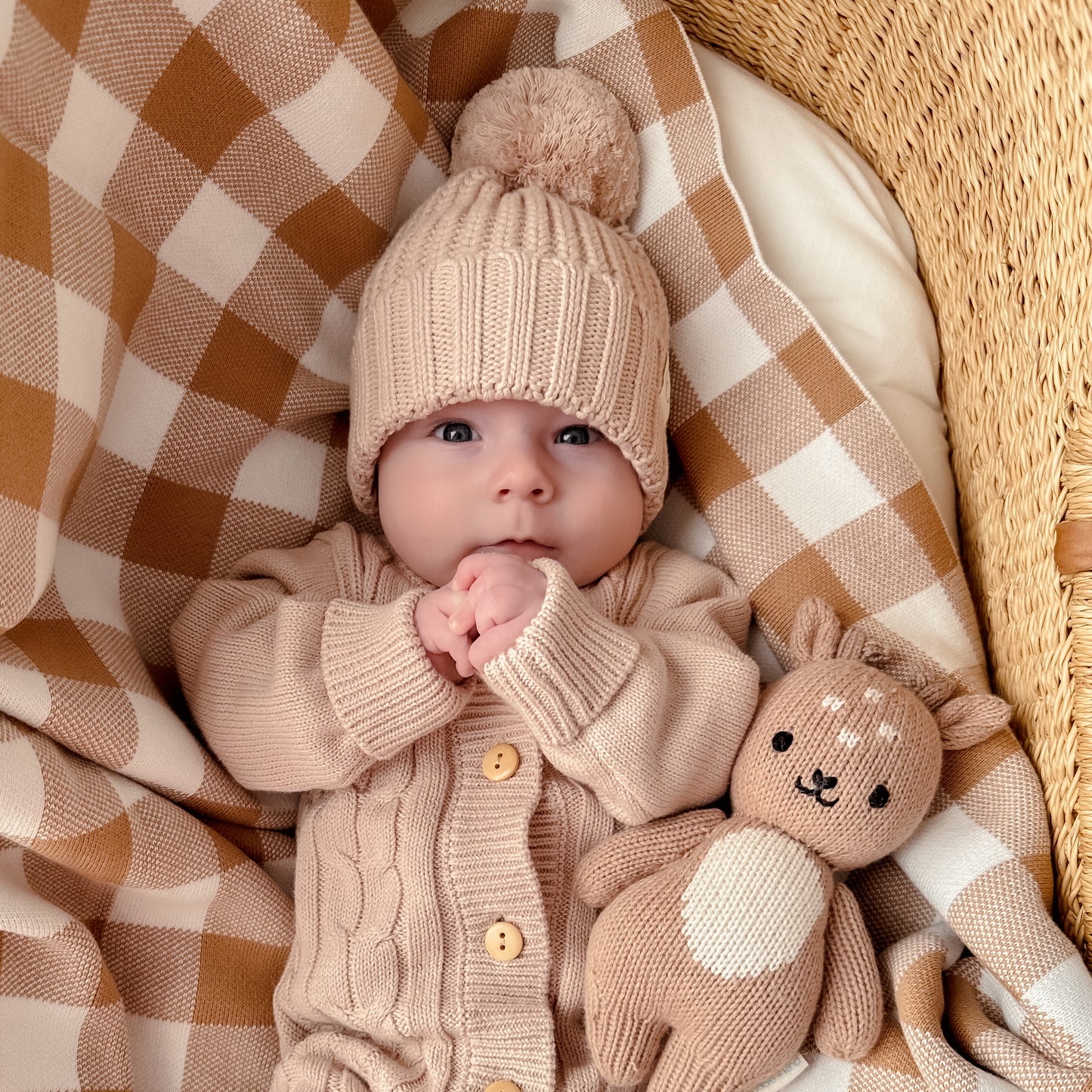 Chunky Knit Beanie - Oatmeal