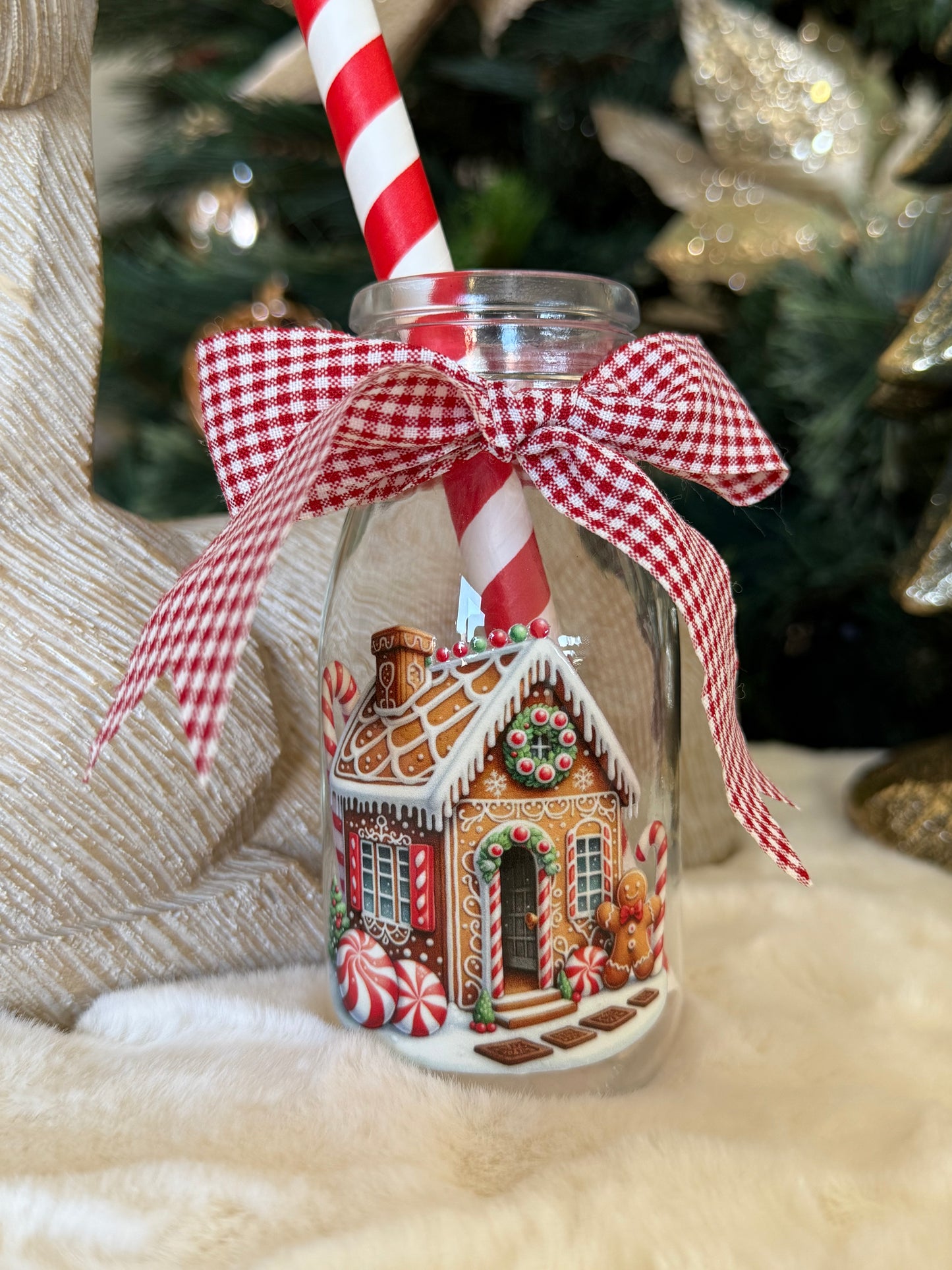 Santa's Milk Bottle (no lid)