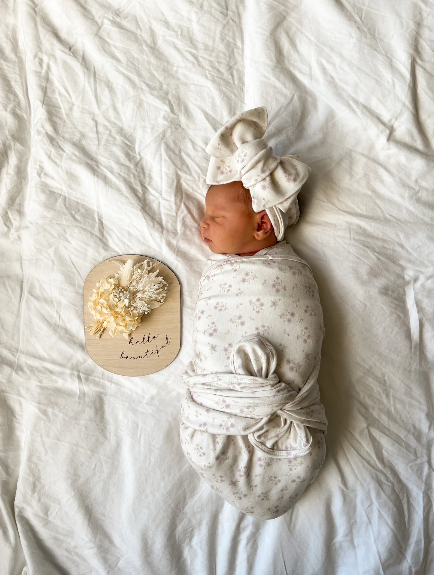 Swaddle Set - Lilac Paisley