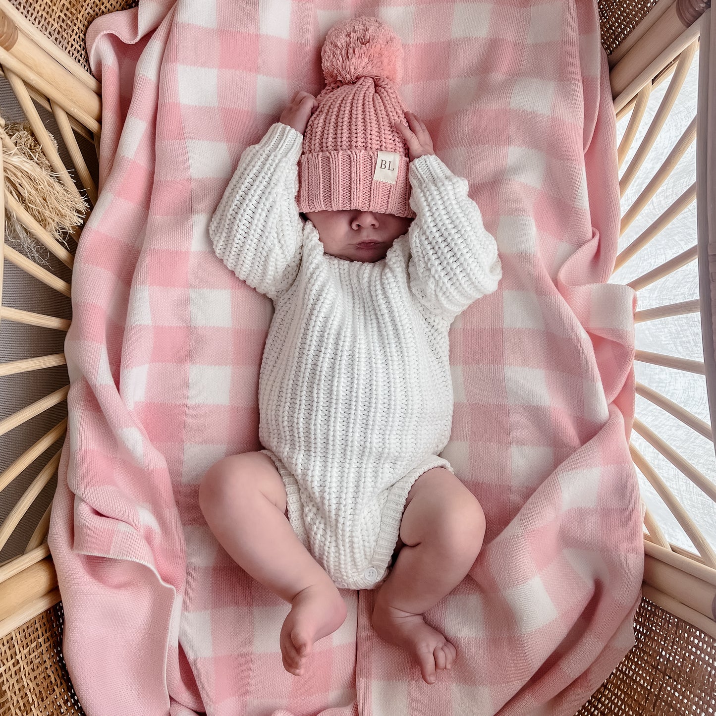 Chunky Knit Romper - Milk