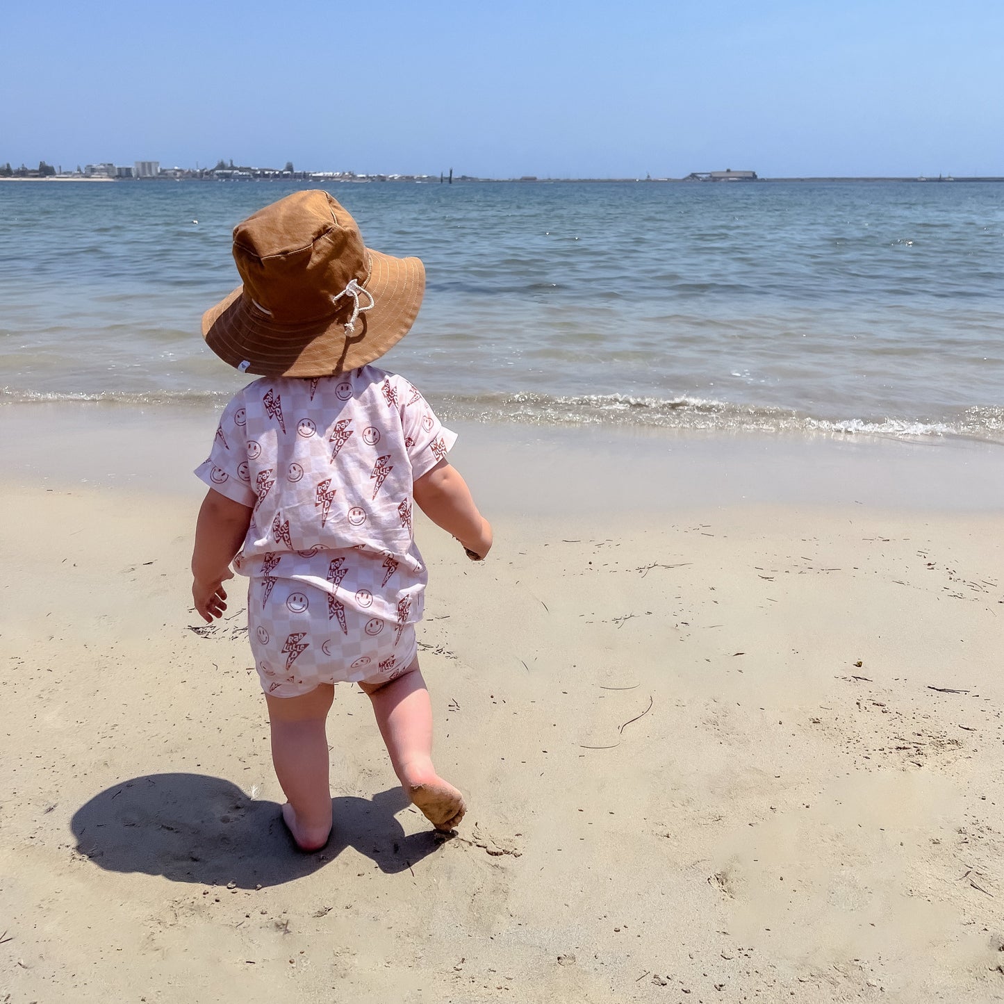 Tan Denim Sun Hat