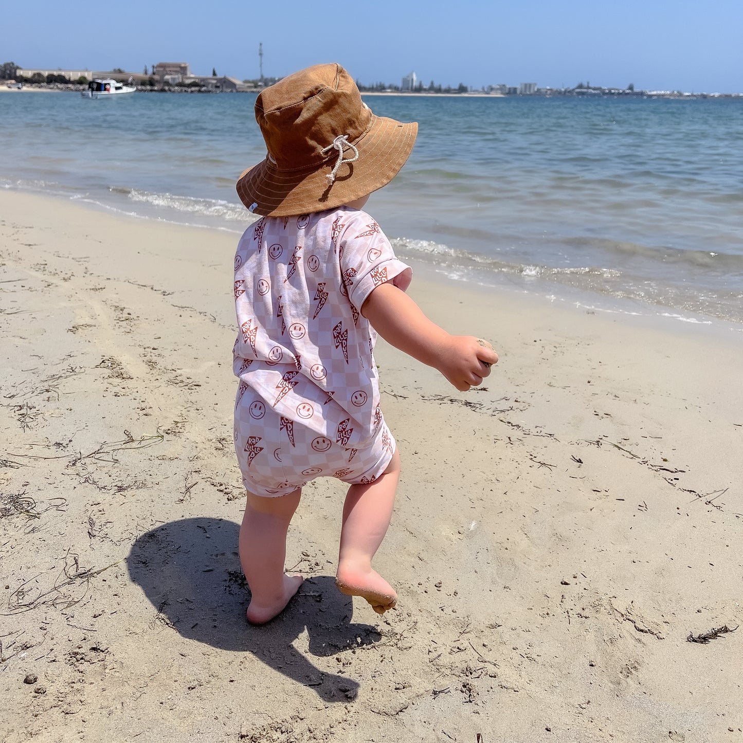 Tan Denim Sun Hat