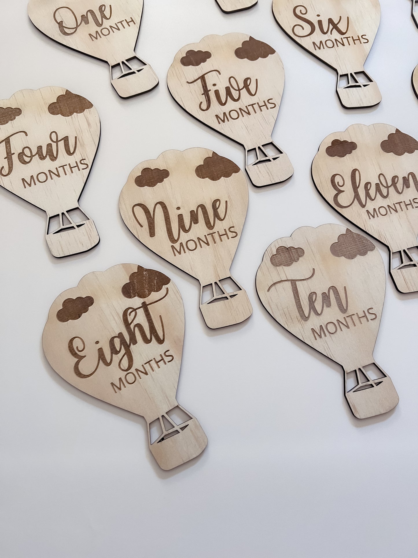 Hot Air Balloon Milestone Discs (Set of 14)