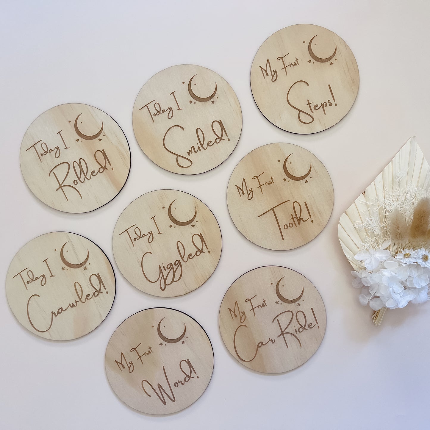 Babies First Discs - Crescent Moon & Stars design