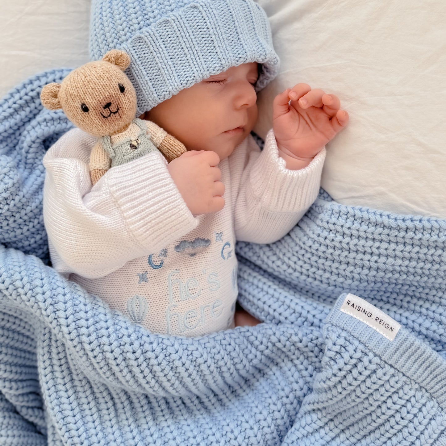 Chunky Beanie | Haze | Pom Pom