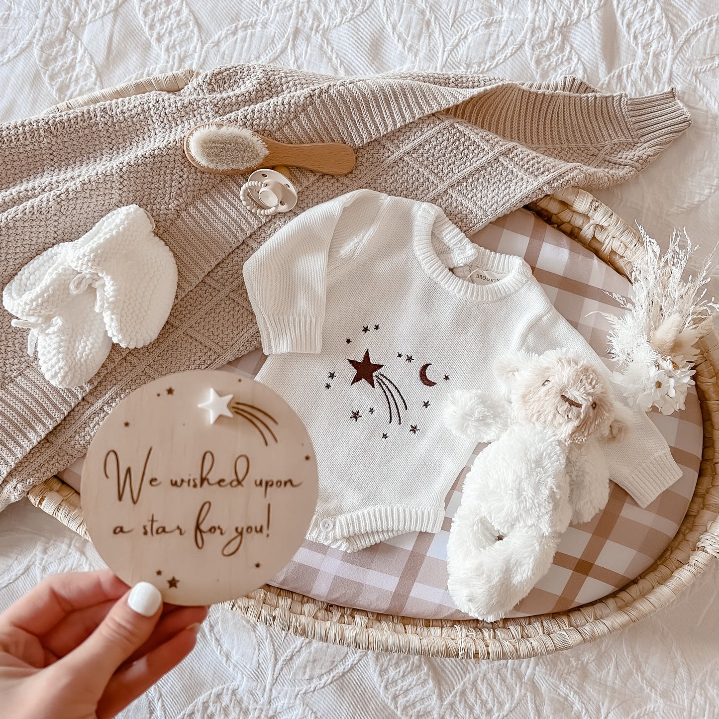 Wooden "We wished Upon a Star" Plaque