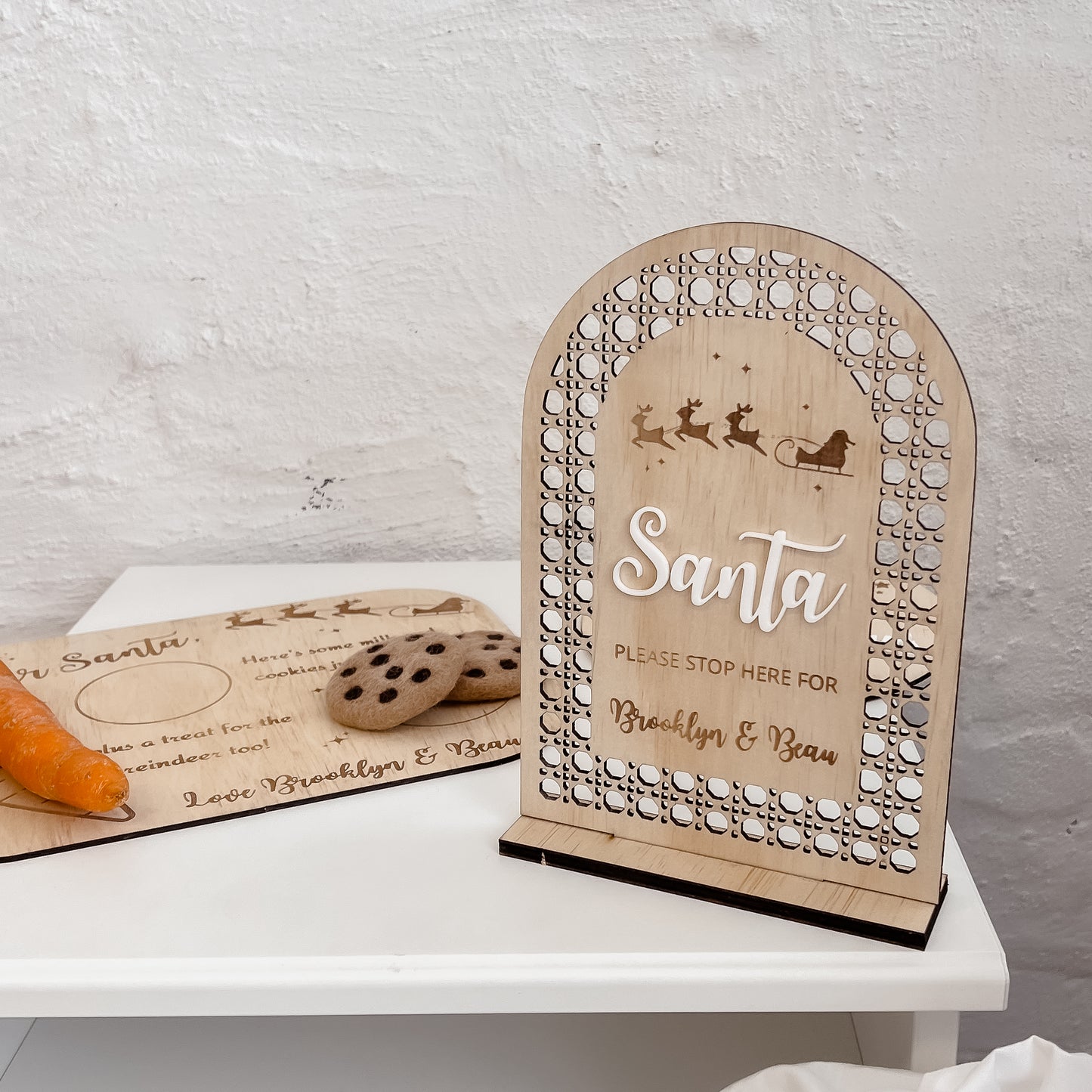 Personalised Santa Stop Here Sign