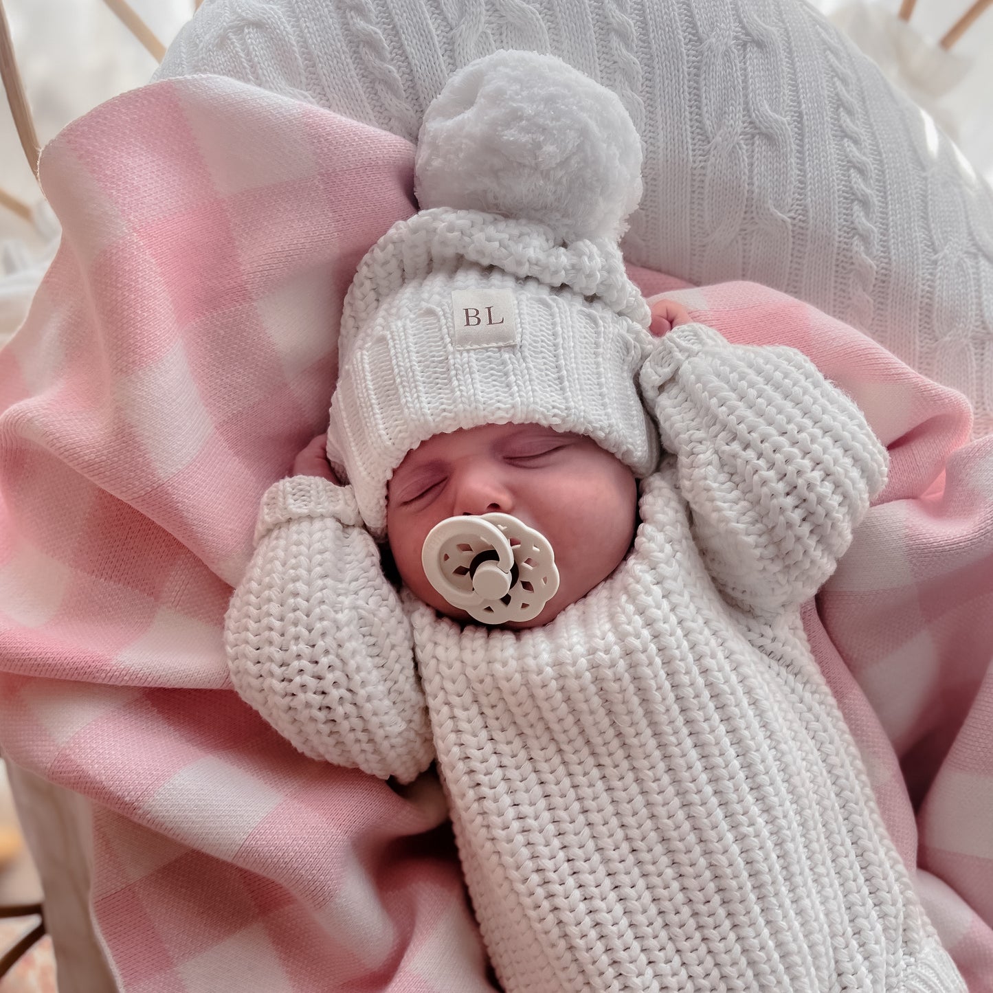 Chunky Knit Beanie - Milk