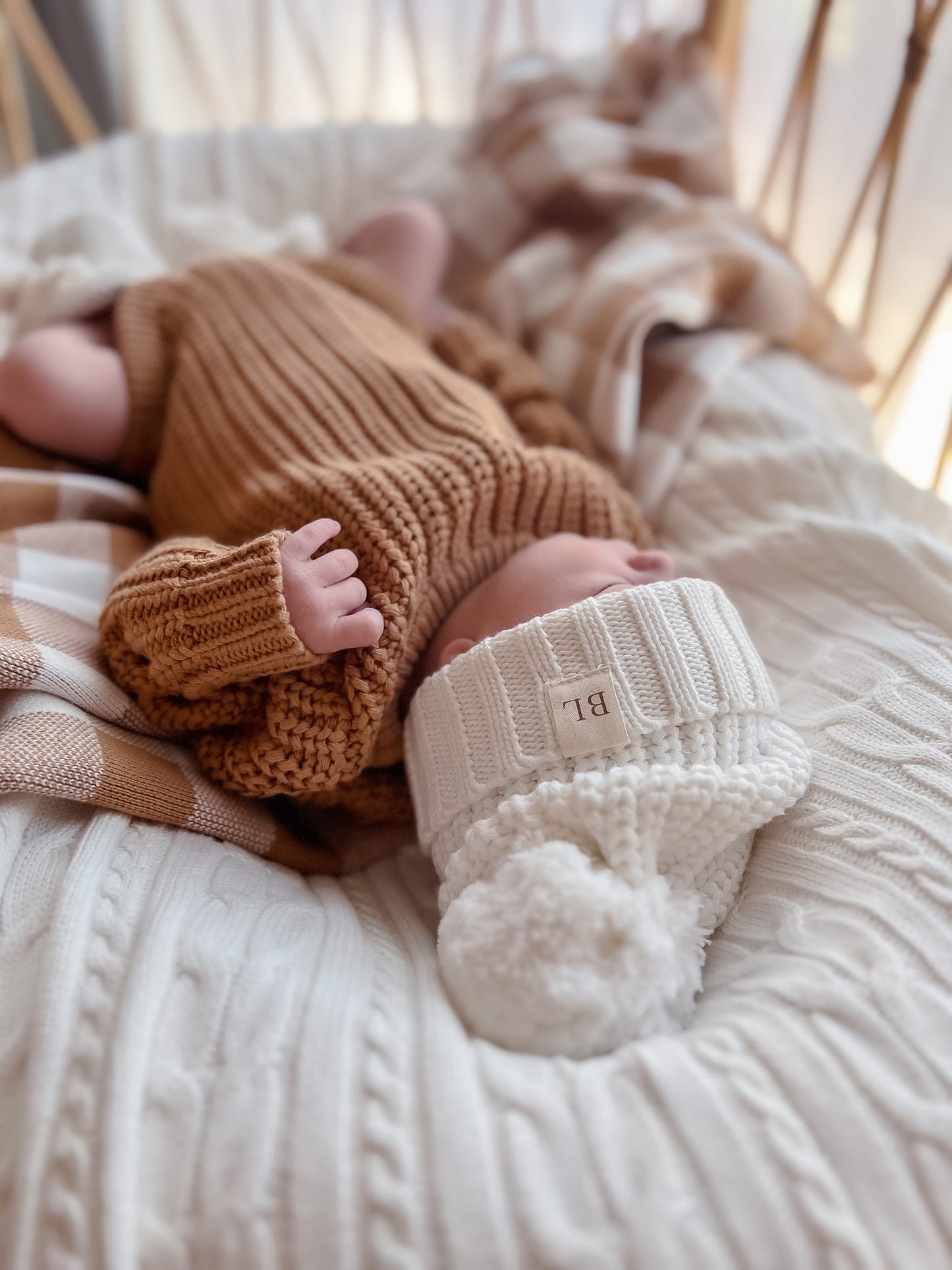 Chunky Knit Beanie - Milk